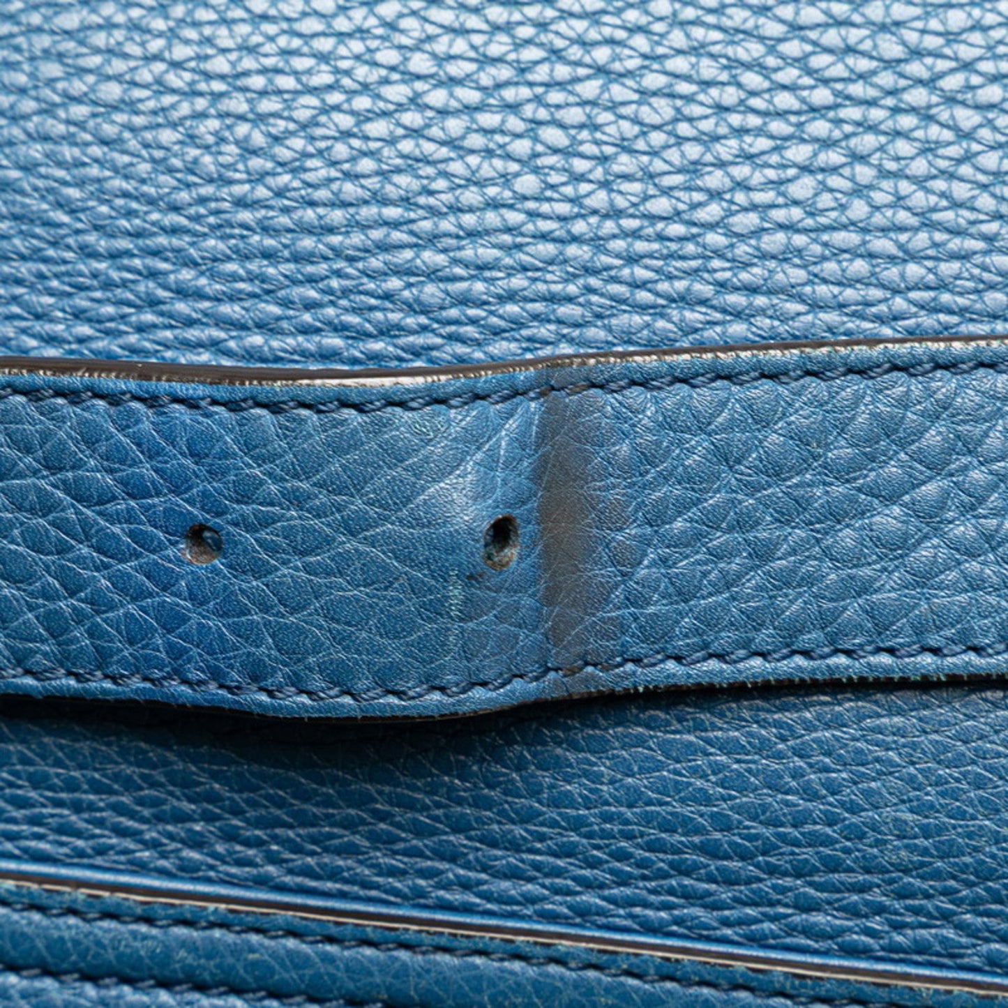 Gucci Blue Leather Shoulder Bag
