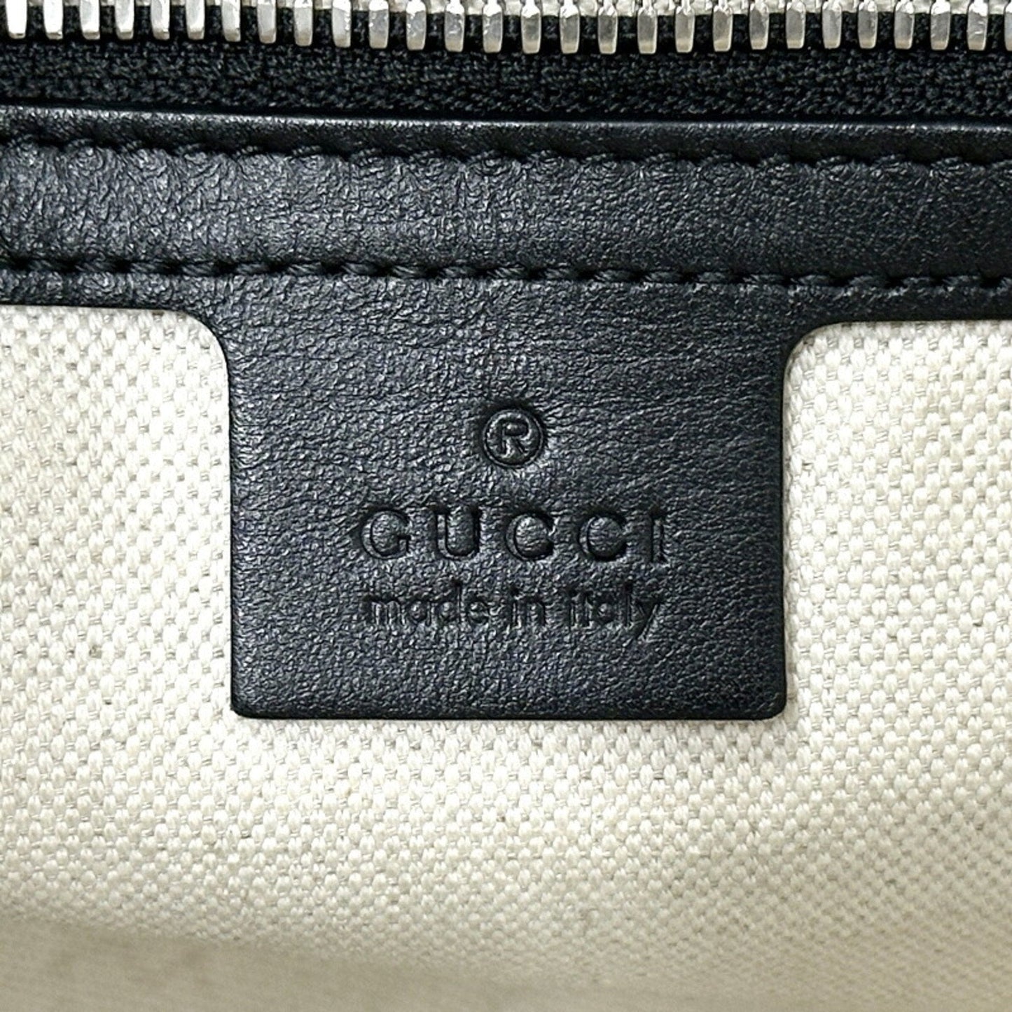 Gucci Black Leather Tote Bag