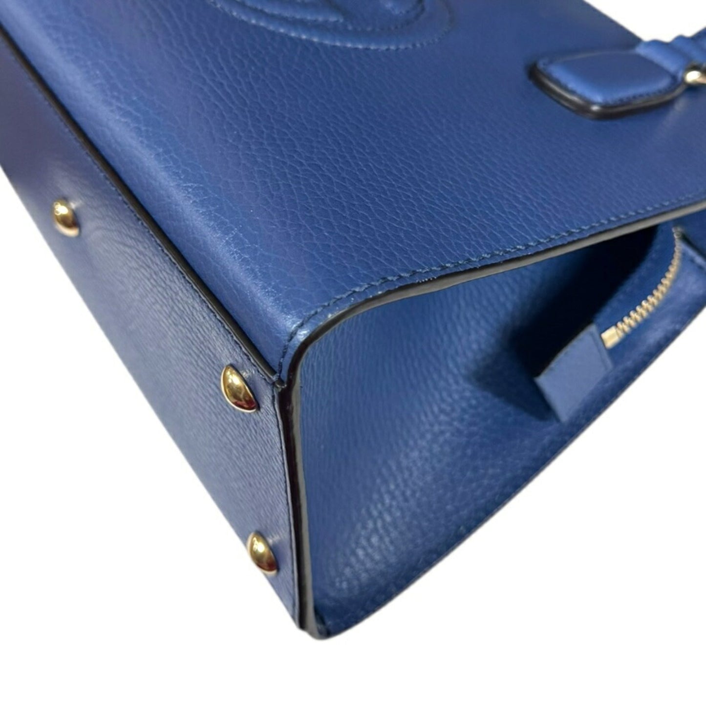Gucci Soho Blue Leather Shoulder Bag