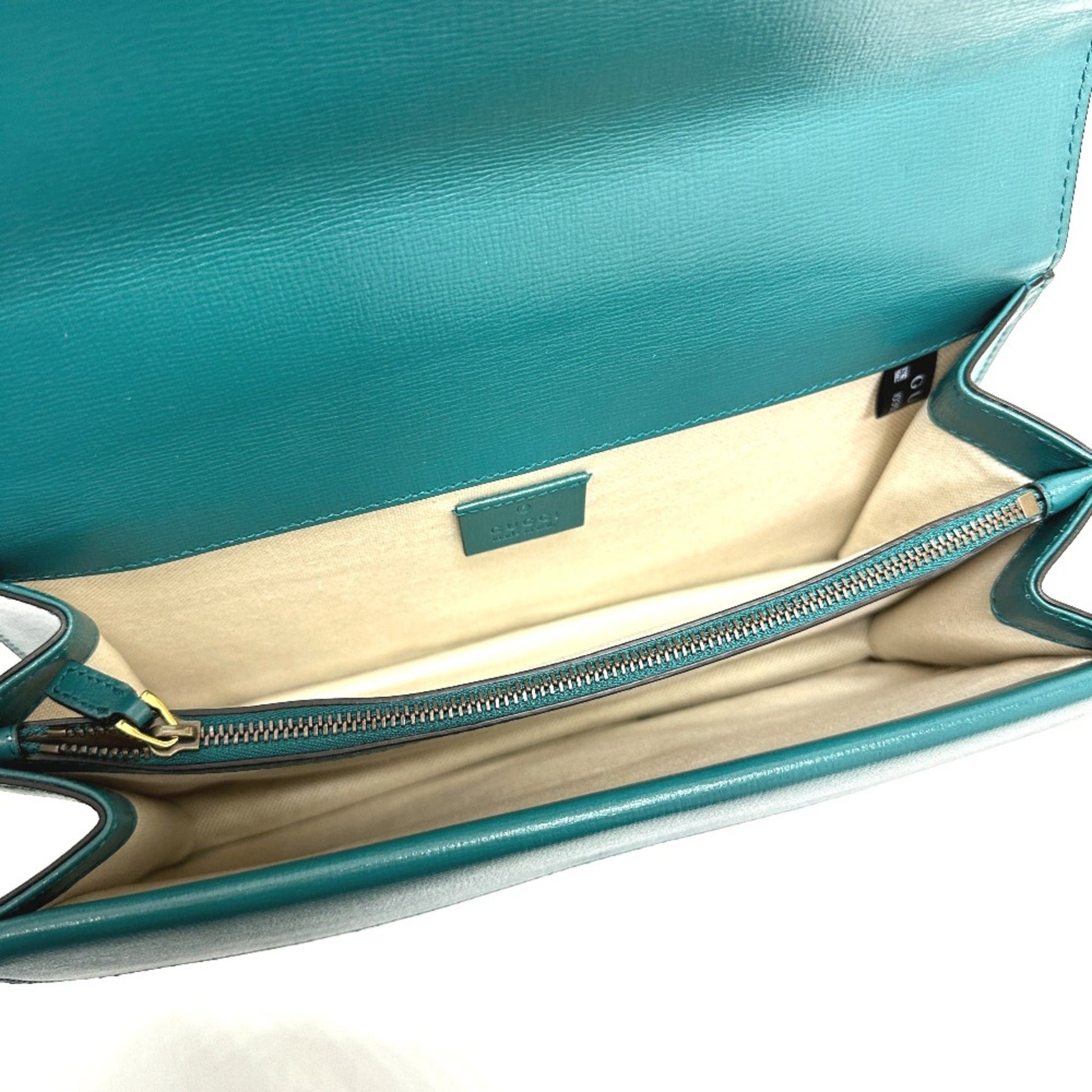 Gucci Blue Leather Shoulder Bag