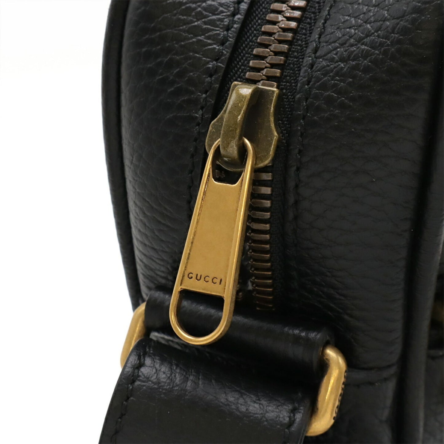 Gucci Black Leather Shoulder Bag
