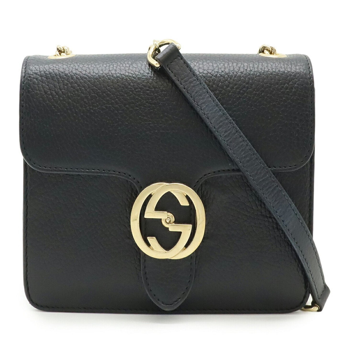 Gucci Black Leather Shoulder Bag