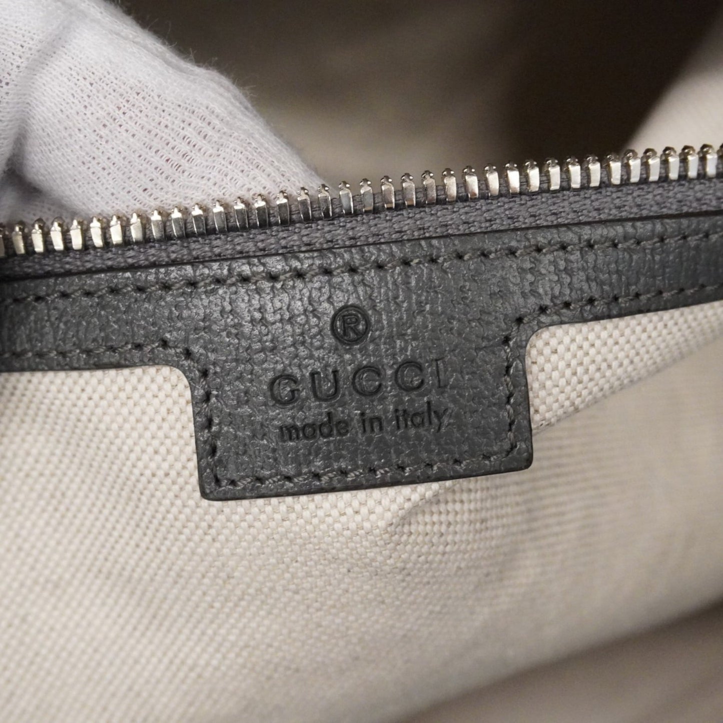 Gucci Gray Pvc Boston Bag
