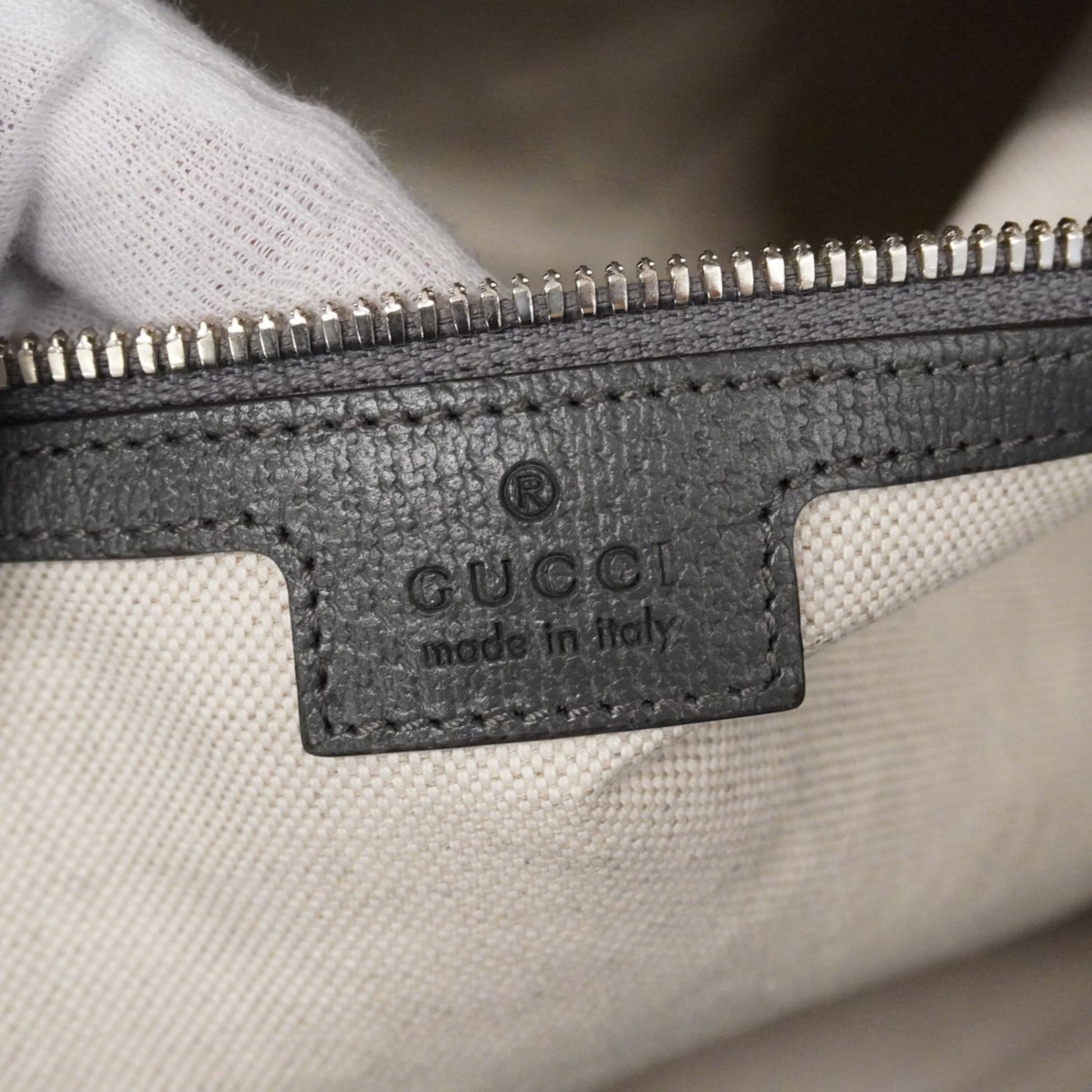 Gucci Gray Pvc Boston Bag