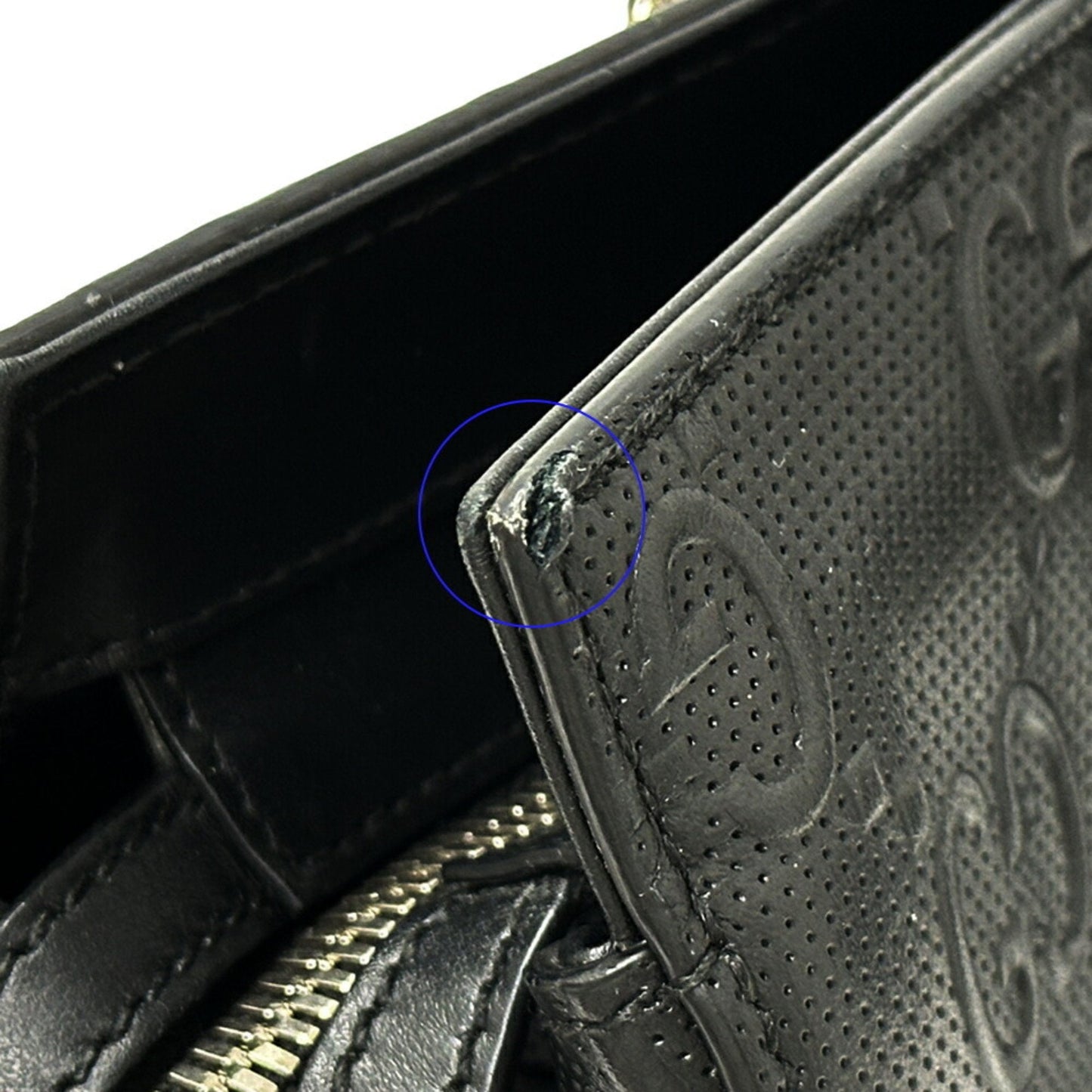 Gucci Black Leather Tote Bag
