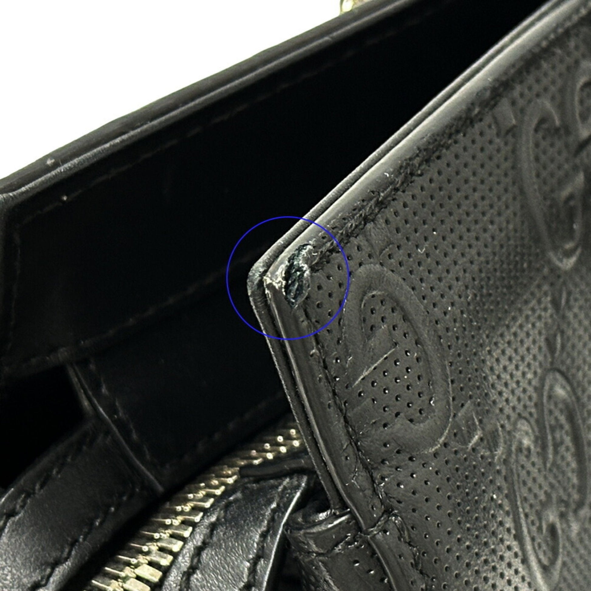 Gucci Black Leather Tote Bag