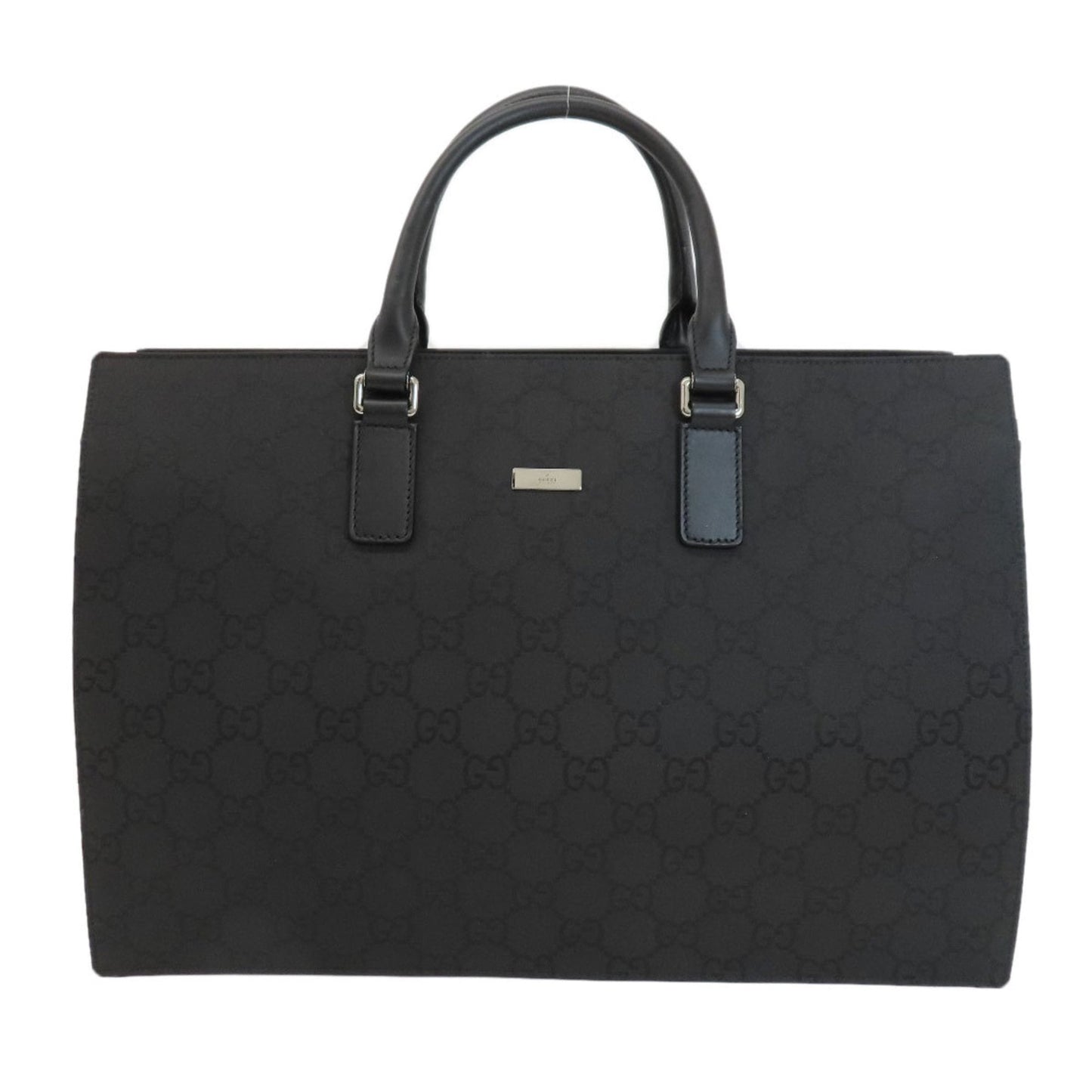 Gucci Black Nylon Canvas Briefcase Handbag