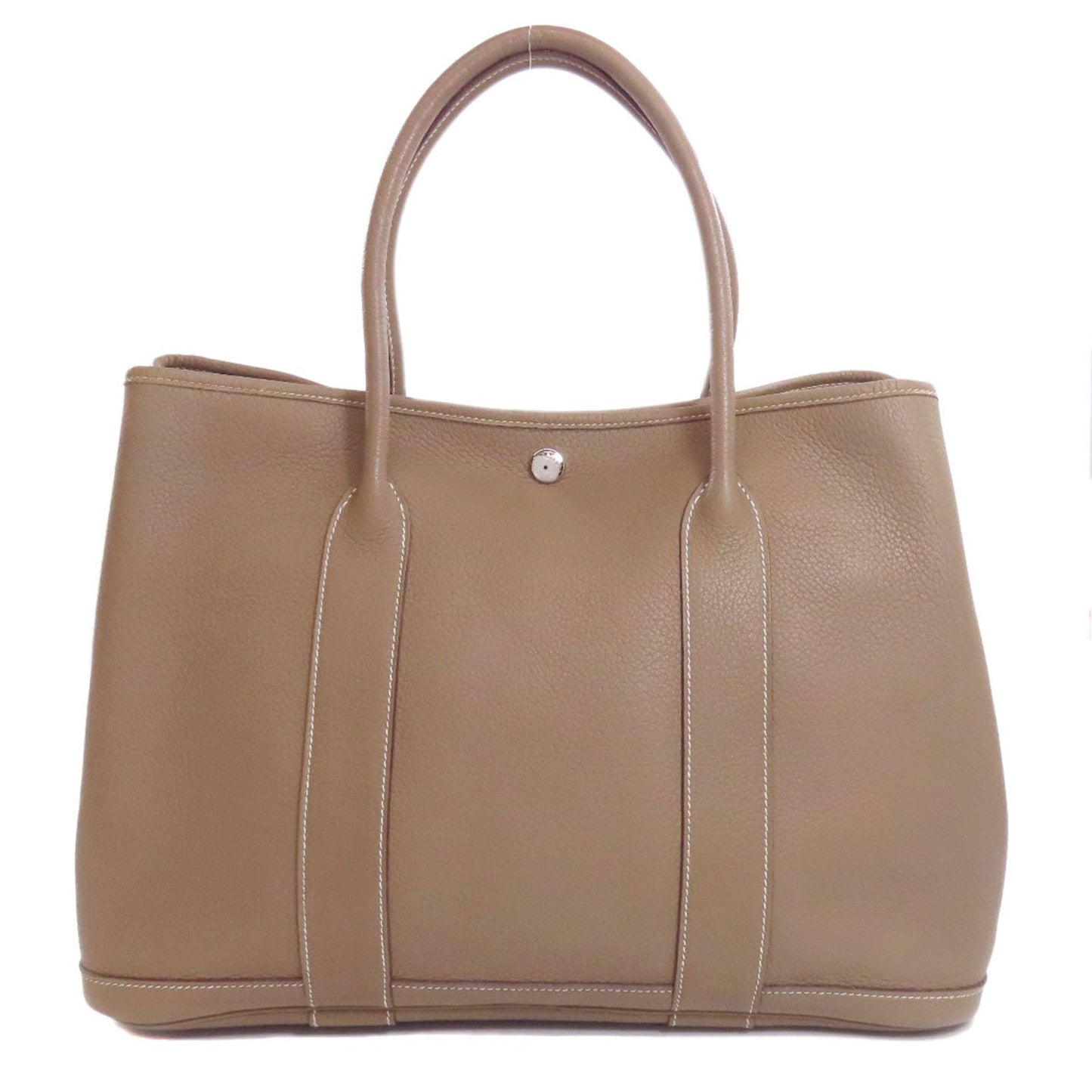Hermes Garden Etoupe Negonda Tote Bag Leather Gray Leather Tote Bag