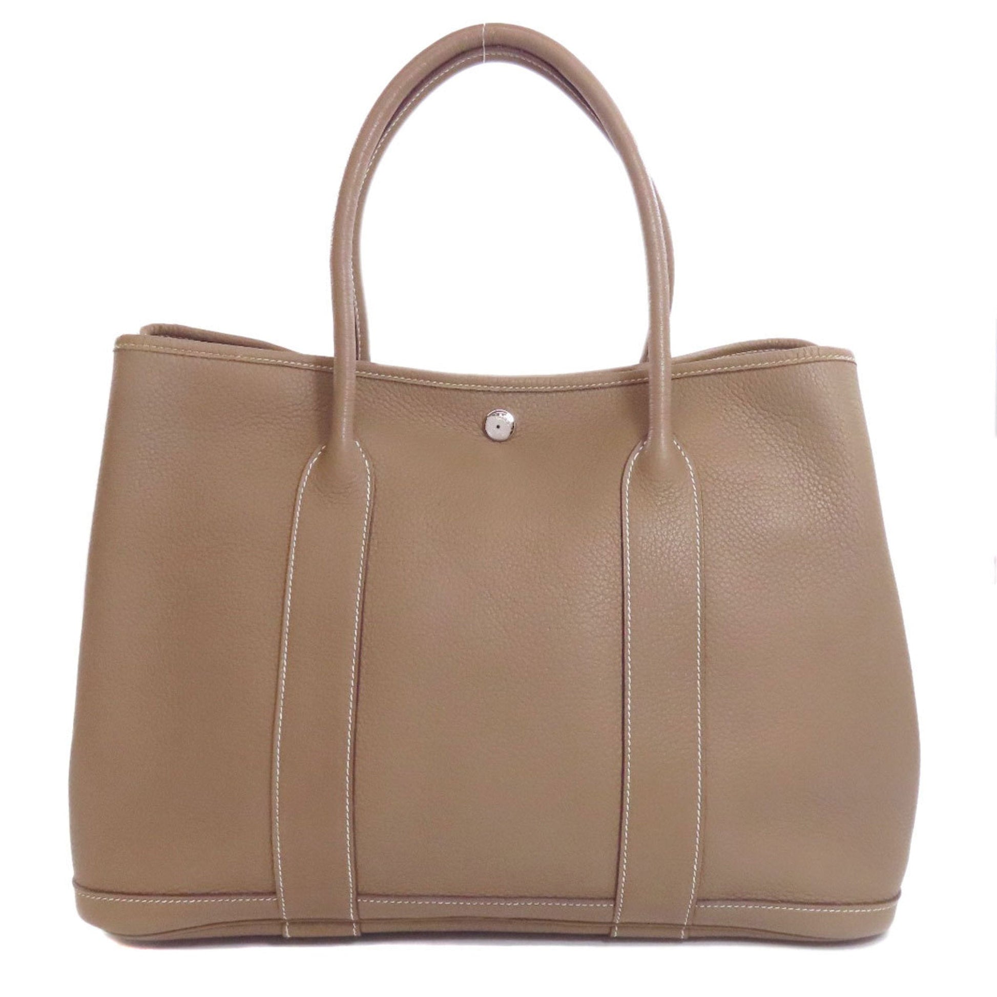 Hermes Garden Etoupe Negonda Tote Bag Leather Gray Leather Tote Bag