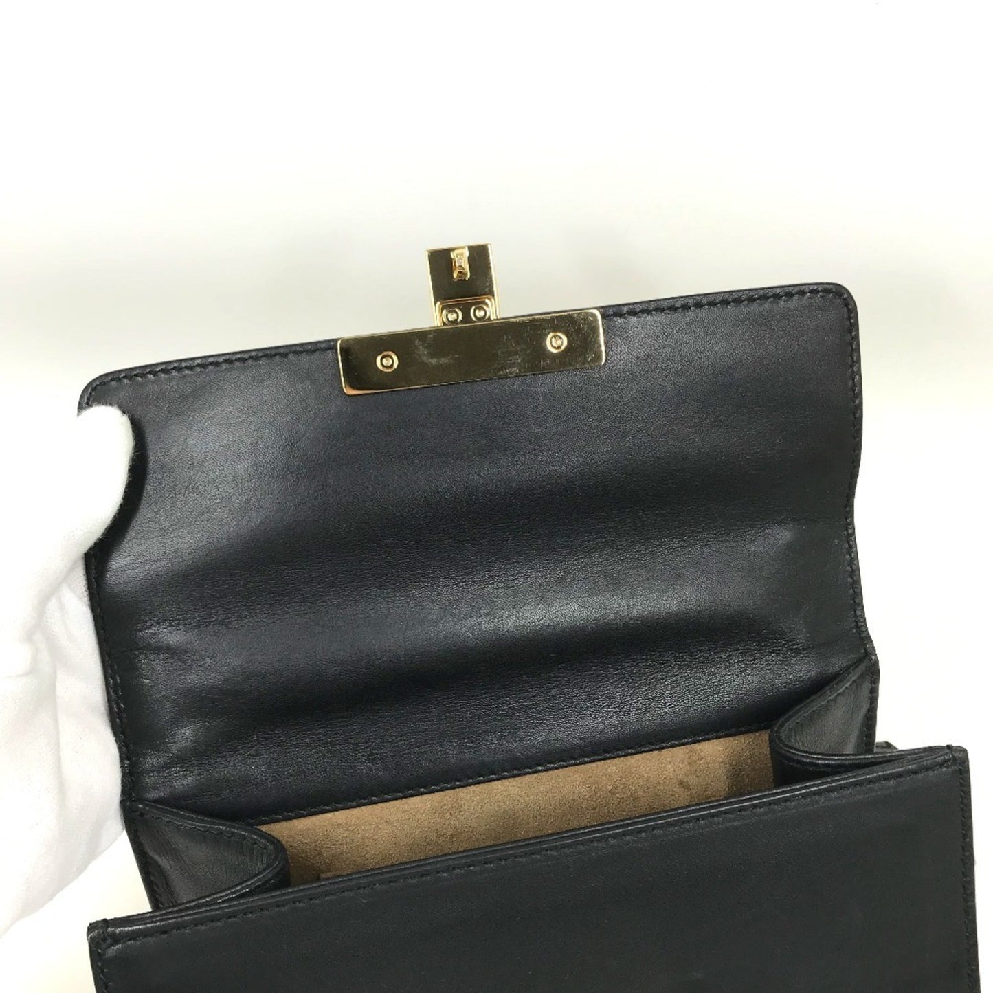 Gucci Black Leather Shoulder Bag