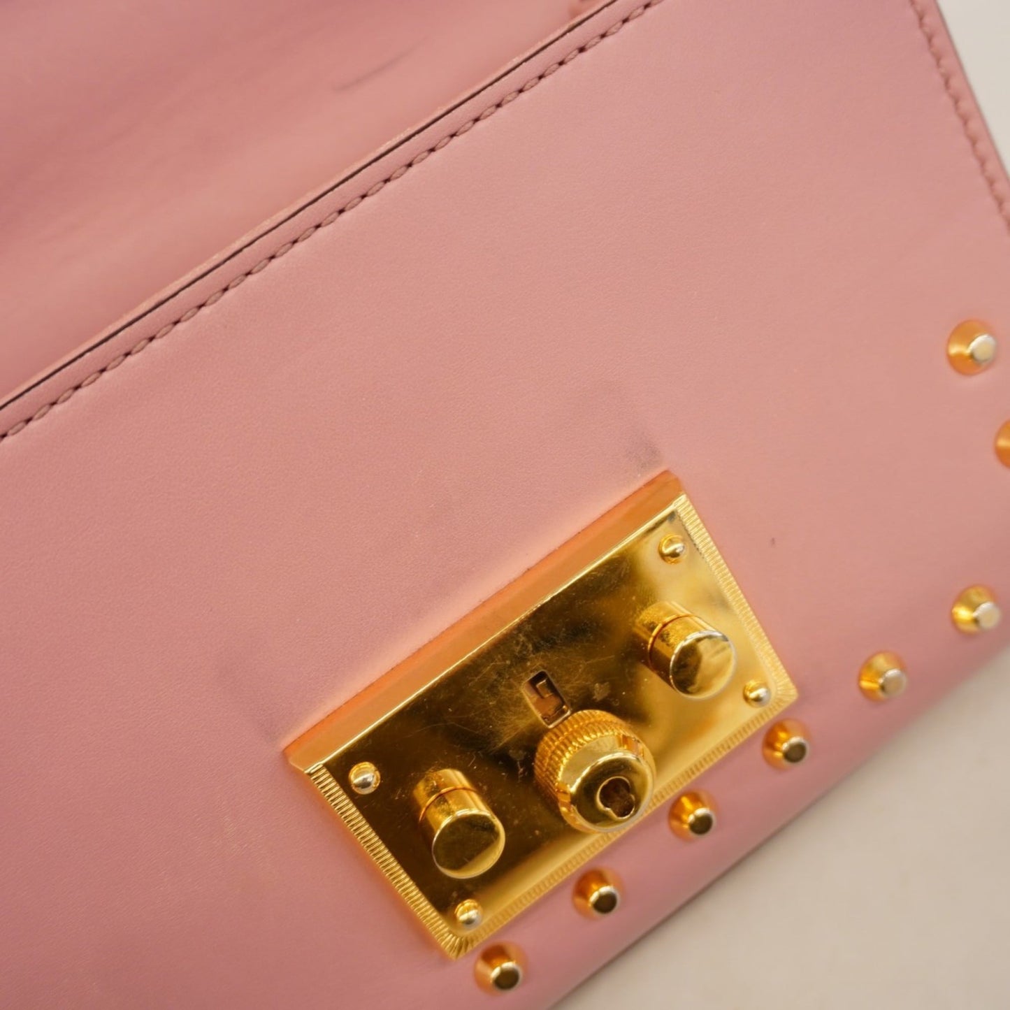 Gucci Pink Leather Shoulder Bag