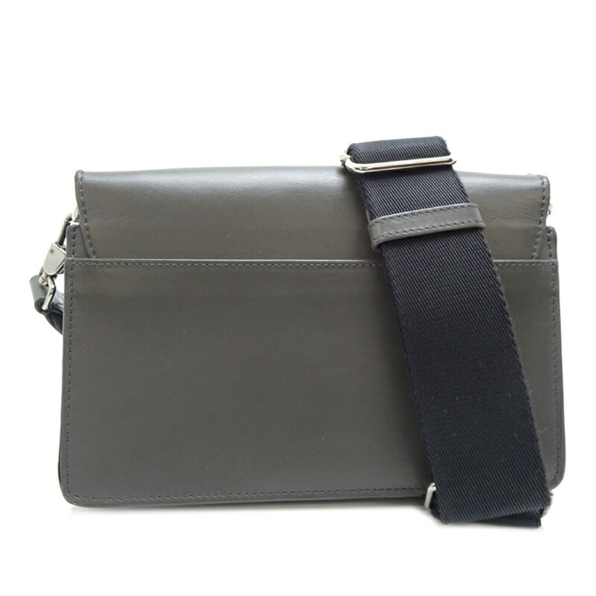 Burberry Coated Shoulder Bag Canvas Brown
