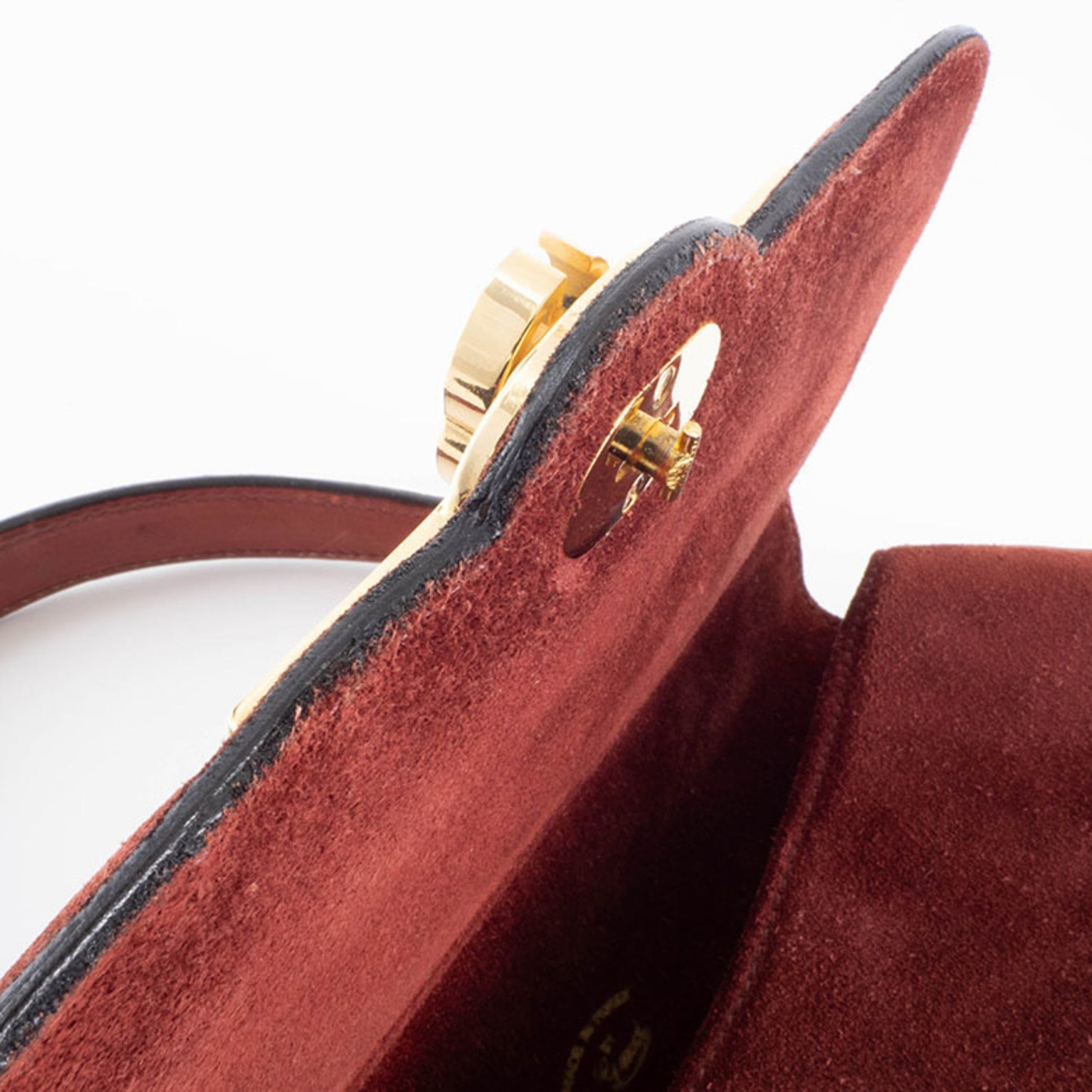 Gucci Brown Suede Handbag