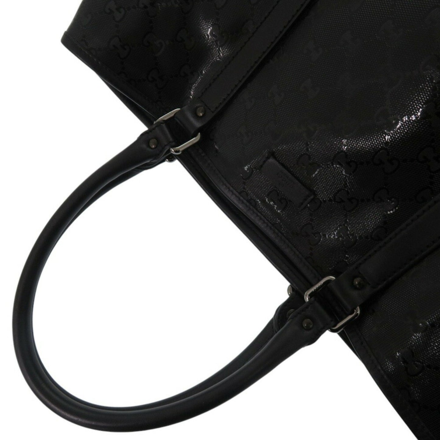Gucci Black Pvc Tote Bag