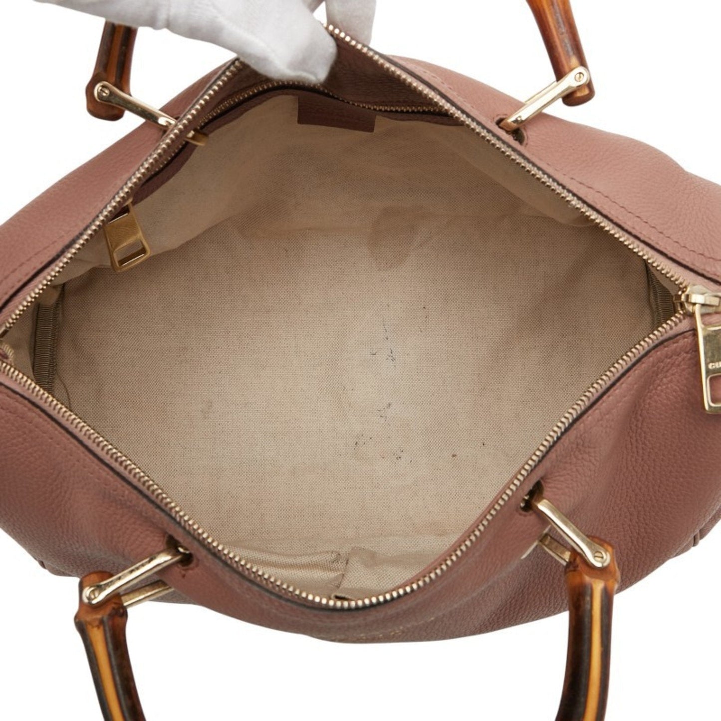 Gucci Pink Leather Handbag Shoulder Bag