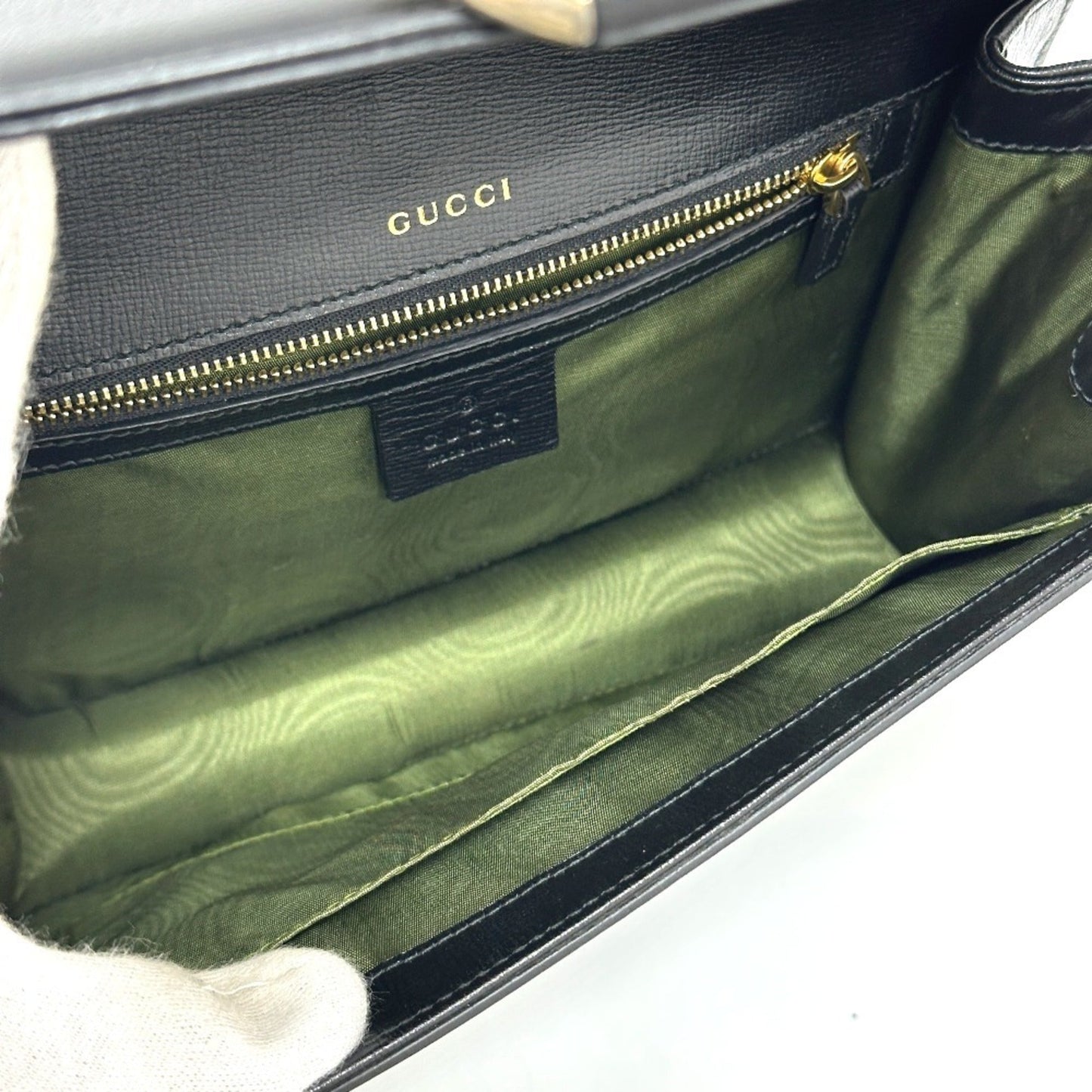 Gucci Black Leather Shoulder Bag