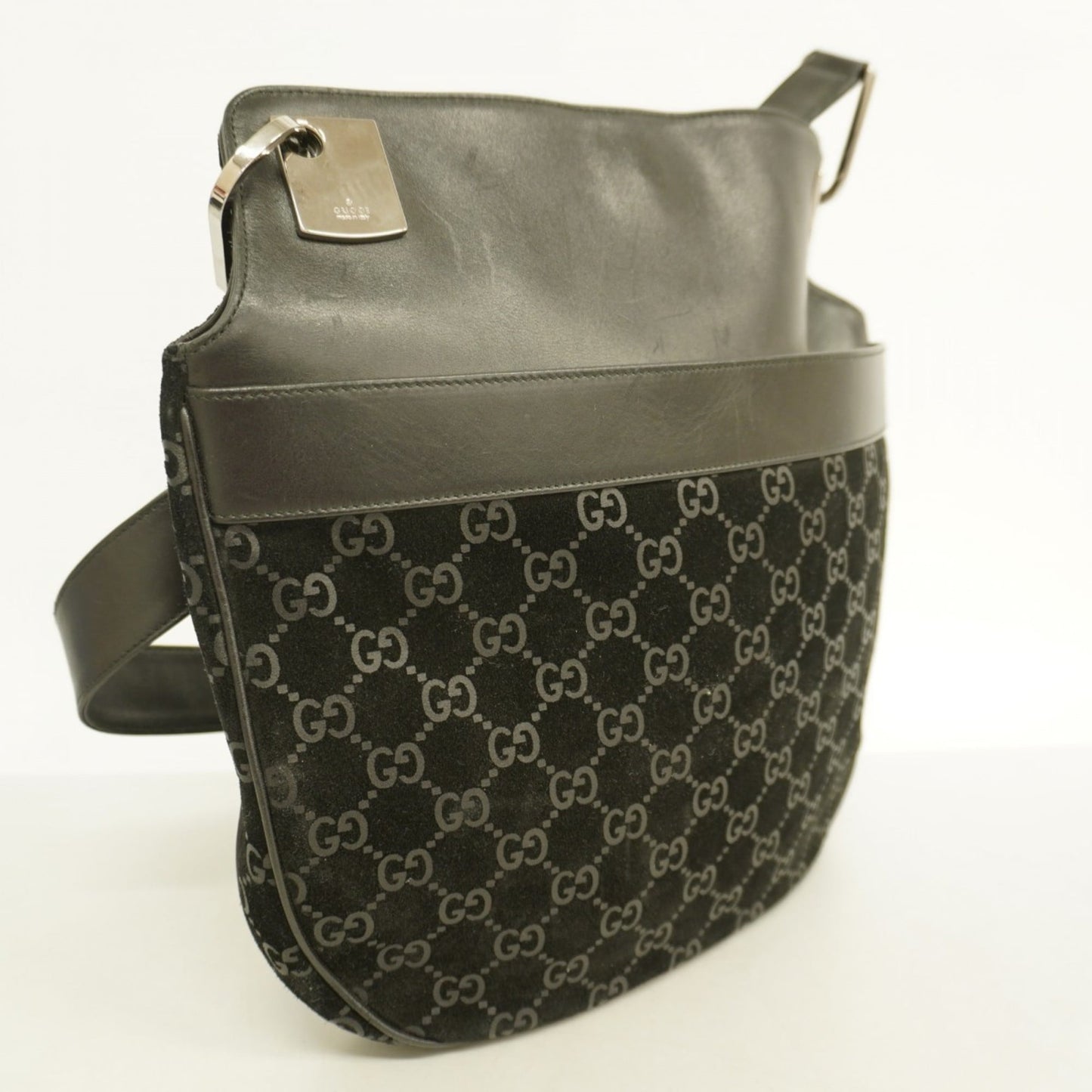 Gucci Black Suede Shoulder Bag