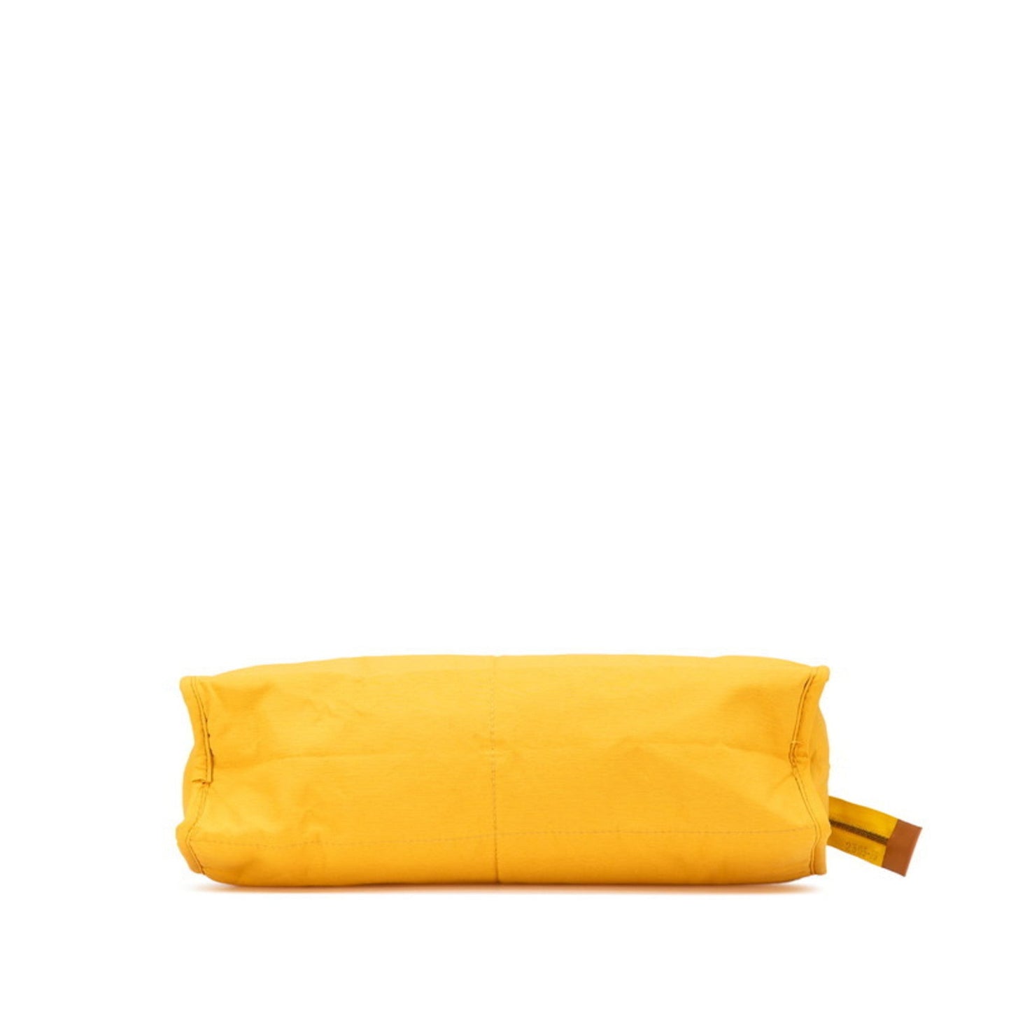 Hermes Clutch Bag Pouch Canvas Yellow