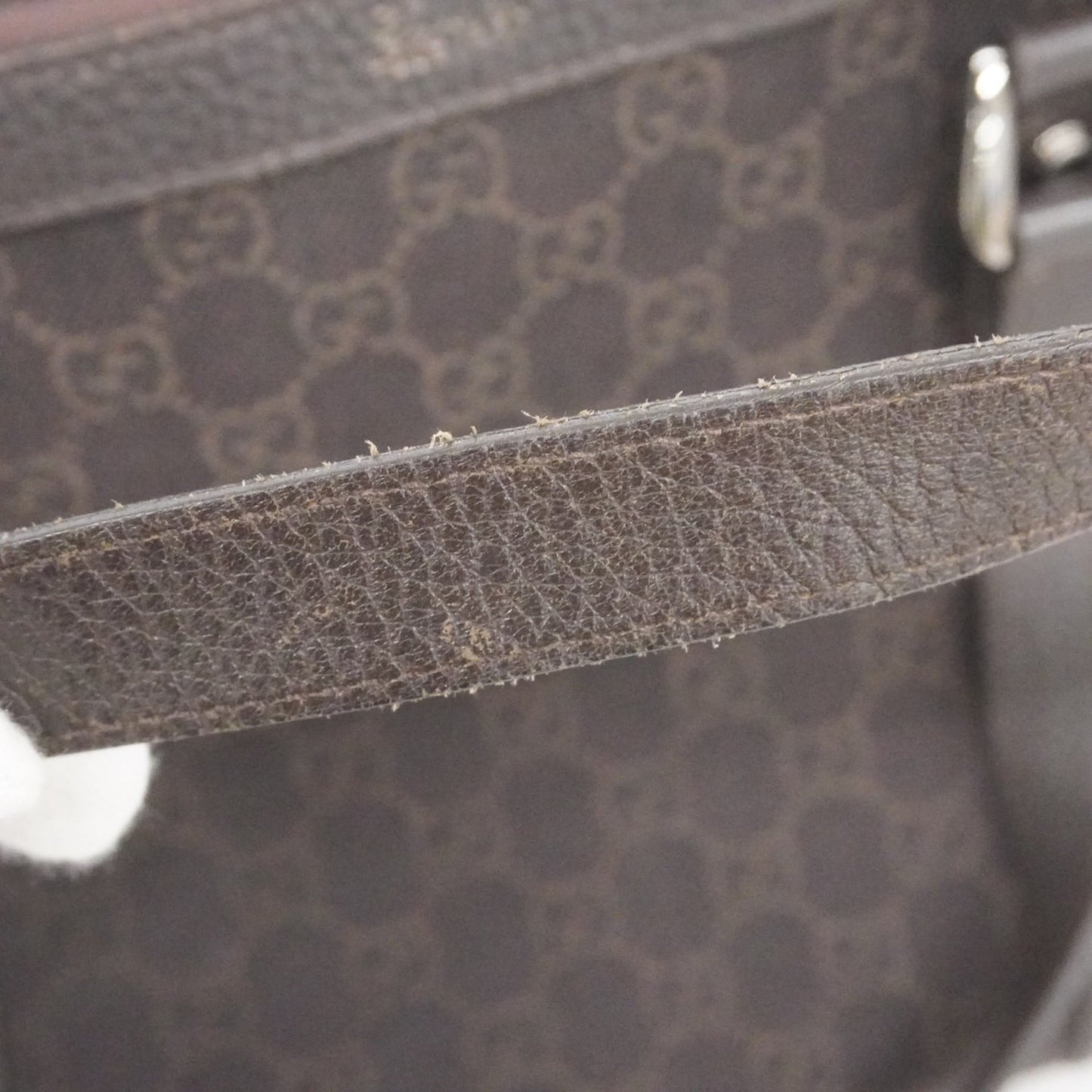 Gucci Brown Denim Tote Bag