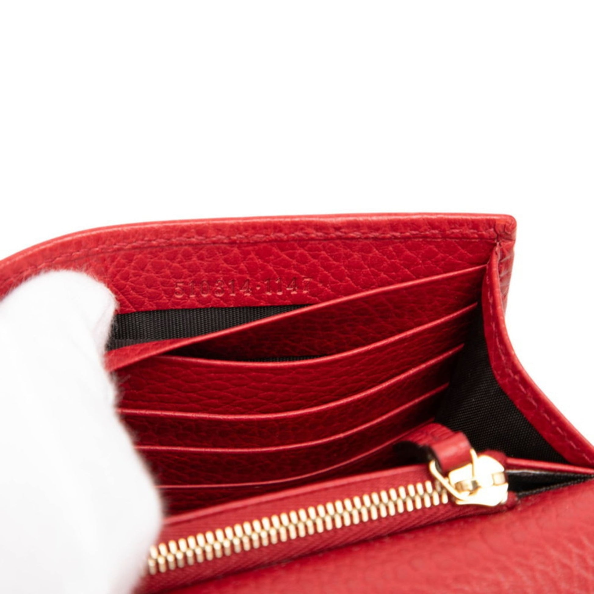 Gucci Red Color Leather Shoulder Bag