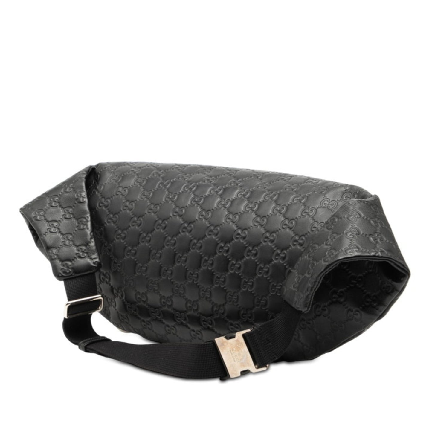 Gucci Guccissima Black Leather Sling Bag