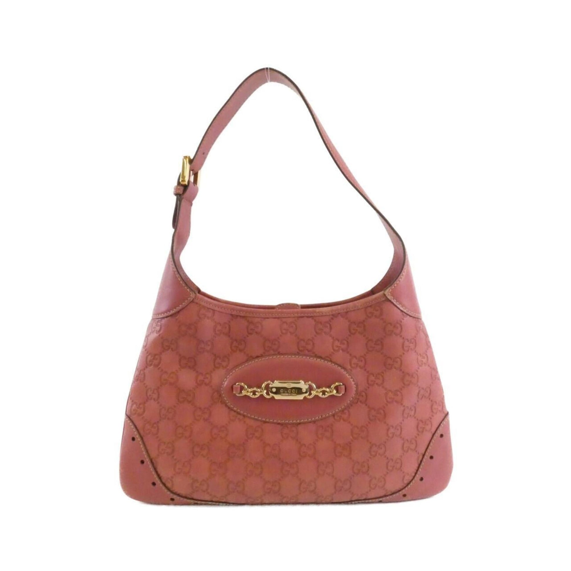 Gucci Pink Leather Shoulder Bag