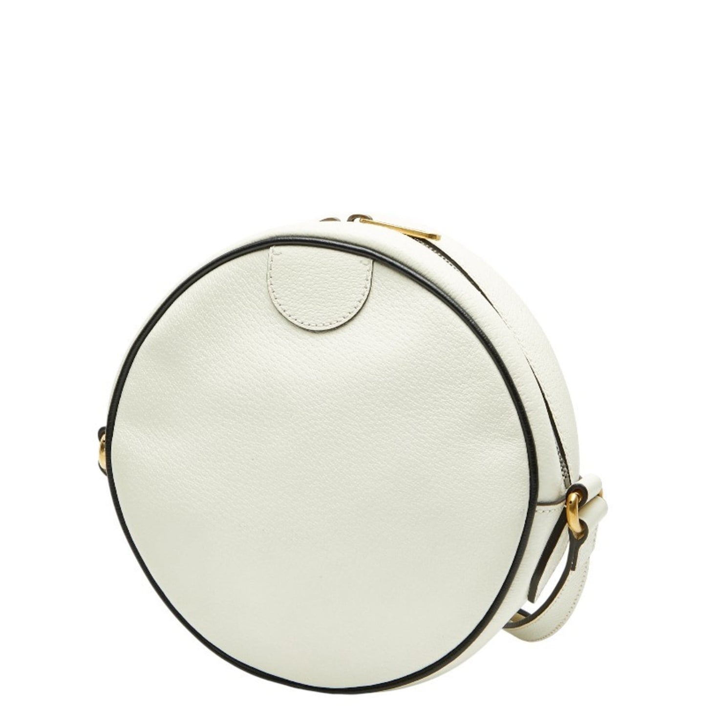Gucci Black White Leather Shoulder Bag