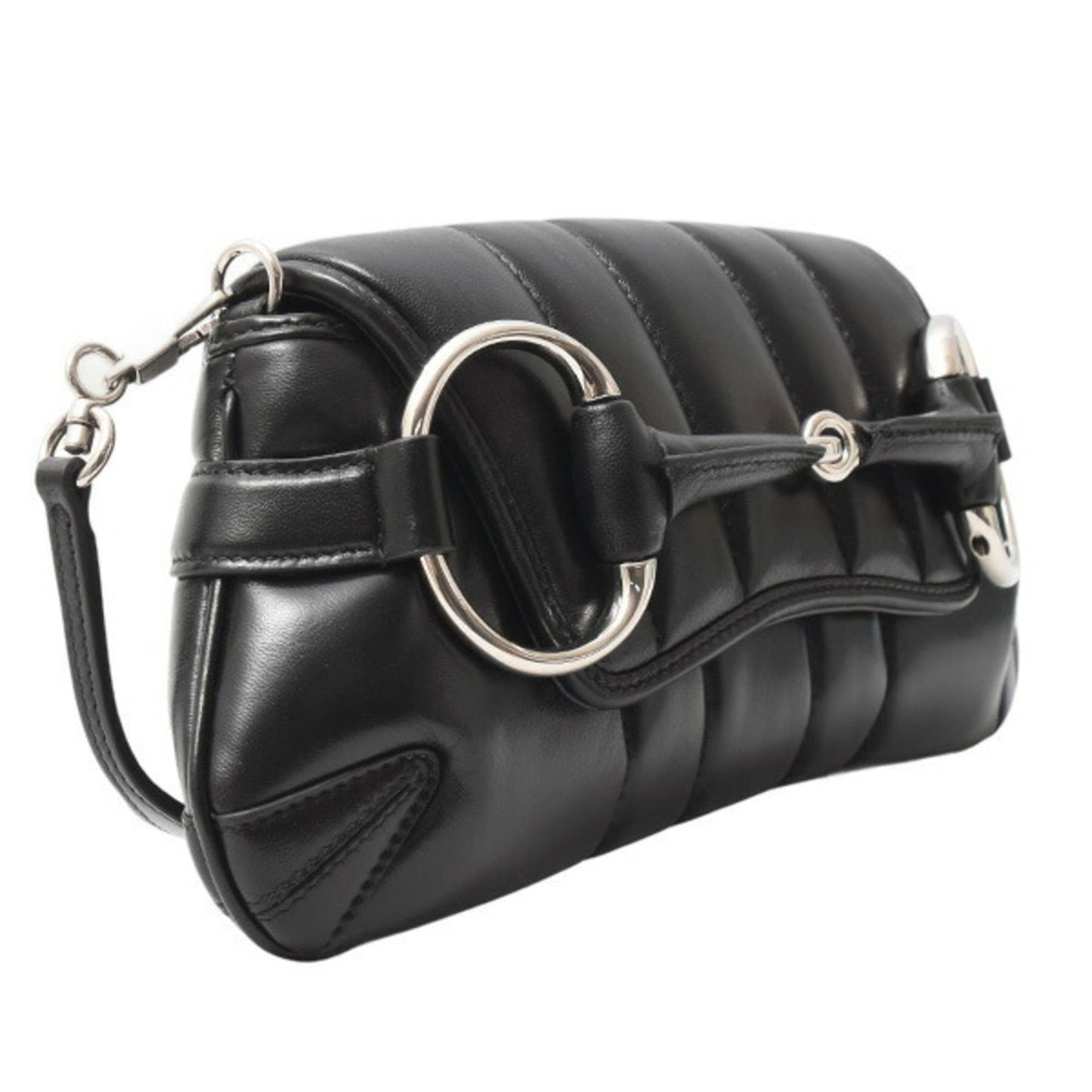 Gucci Black Leather Shoulder Bag