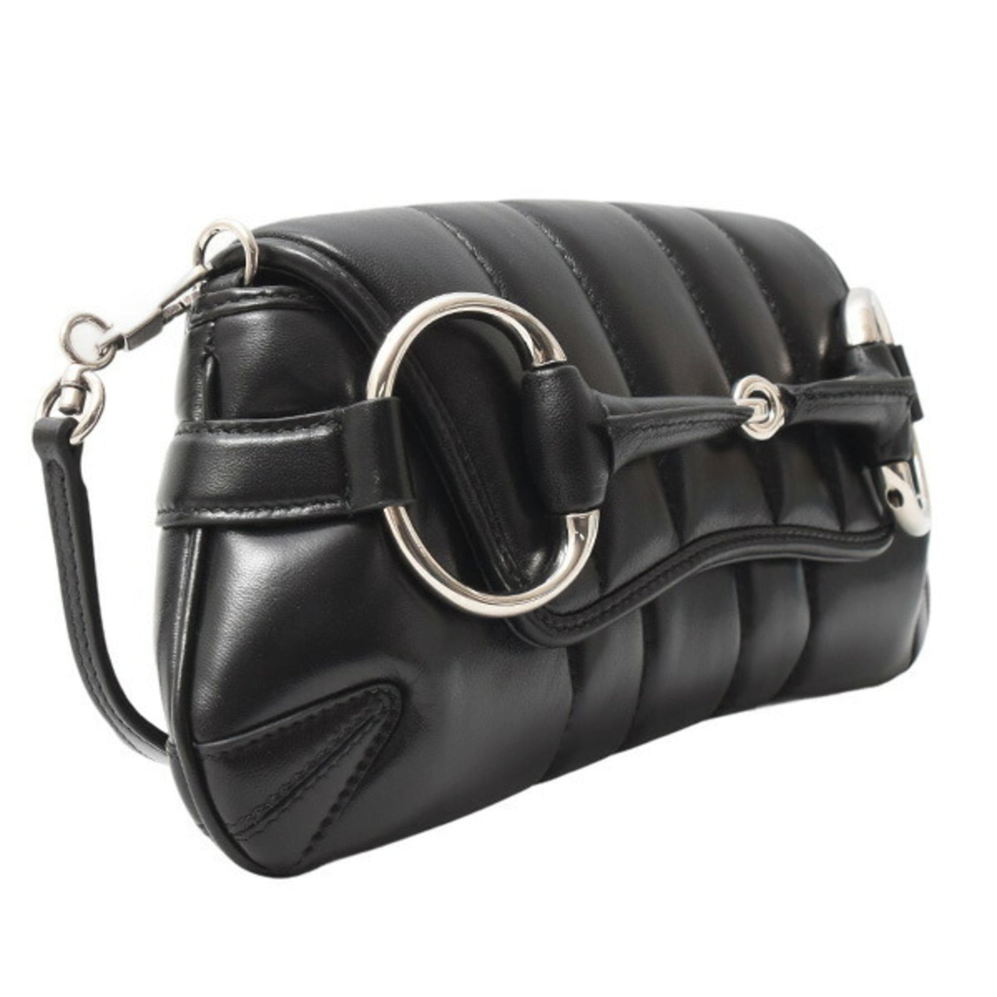 Gucci Black Leather Shoulder Bag