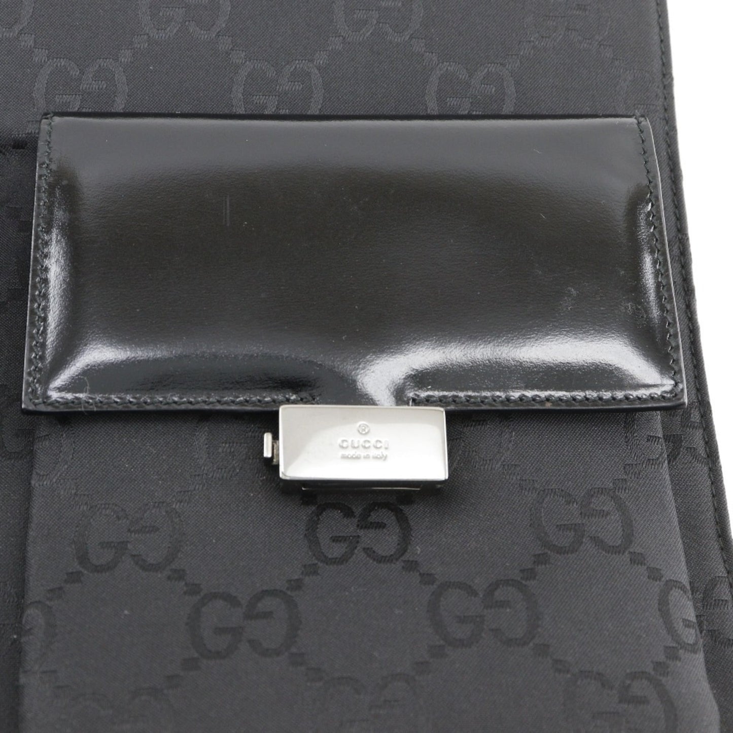 Gucci Black Gg Canvas Tote Bag