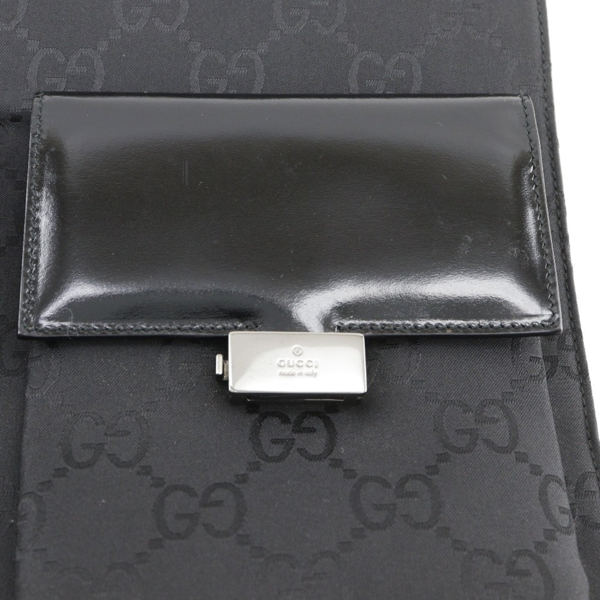 Gucci Black Gg Canvas Tote Bag