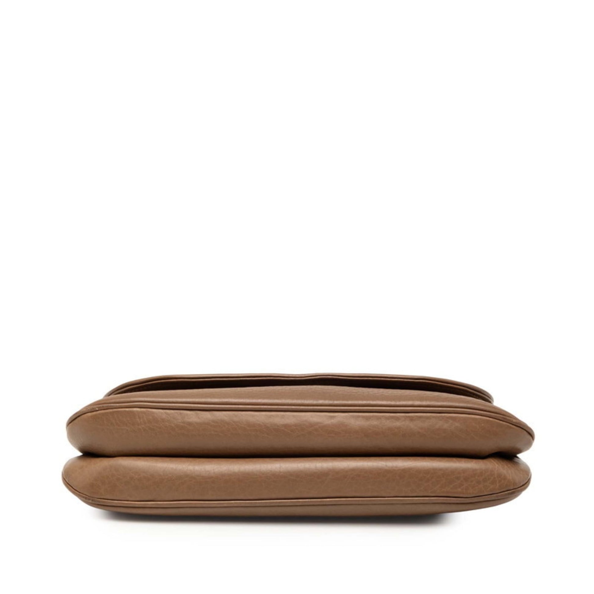 Gucci Brown Leather Shoulder Bag