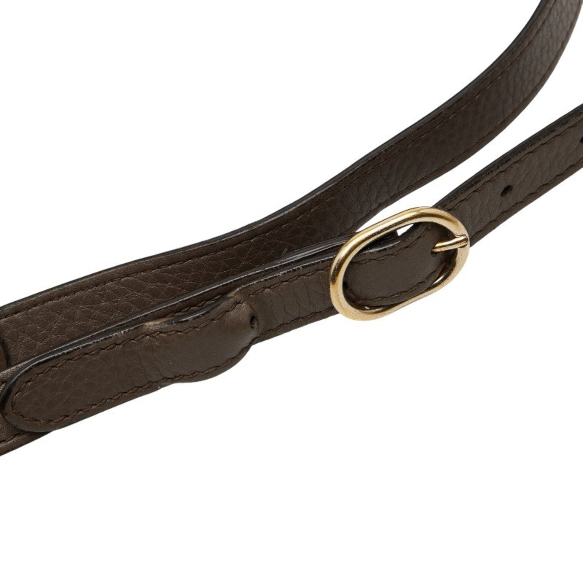 Gucci Brown Leather Handbag Shoulder Bag
