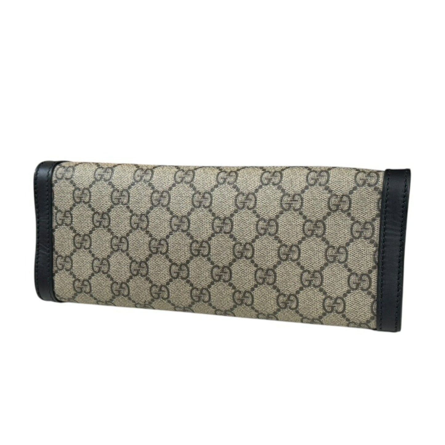 Gucci Beige Black Gg Supreme Shoulder Bag Tote Bag