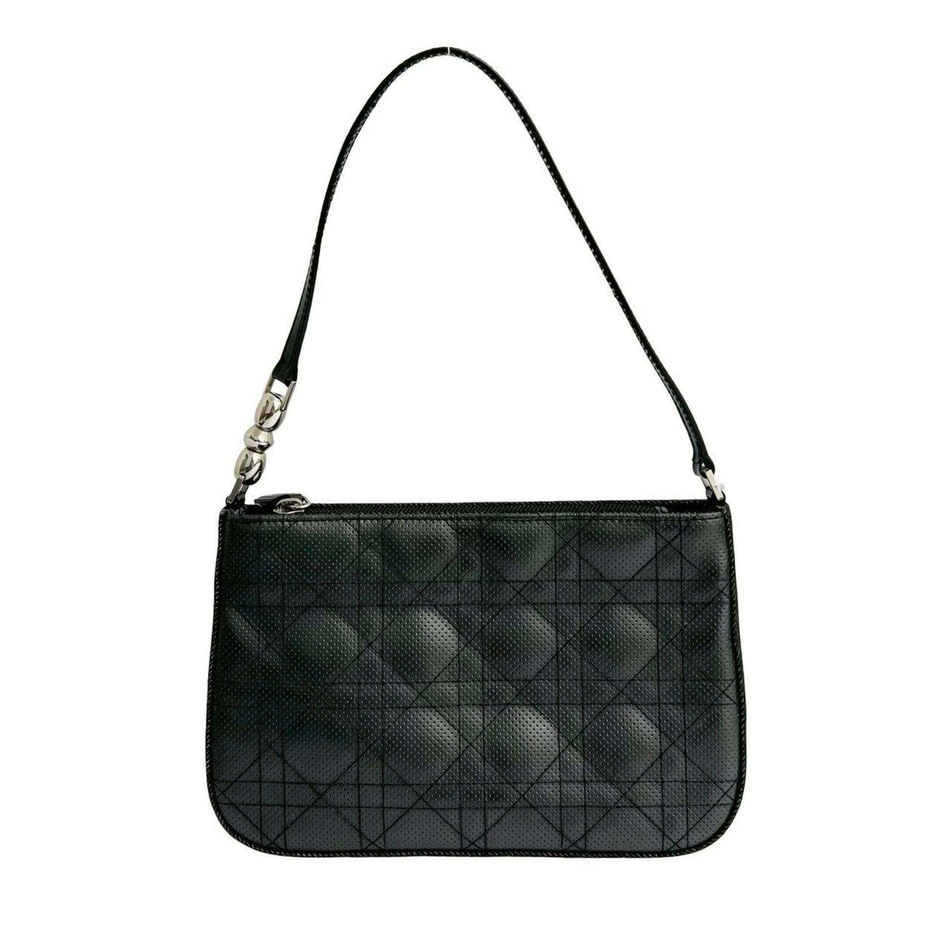 Dior Handbag Christian Shoulder Bag 10 Leather Black