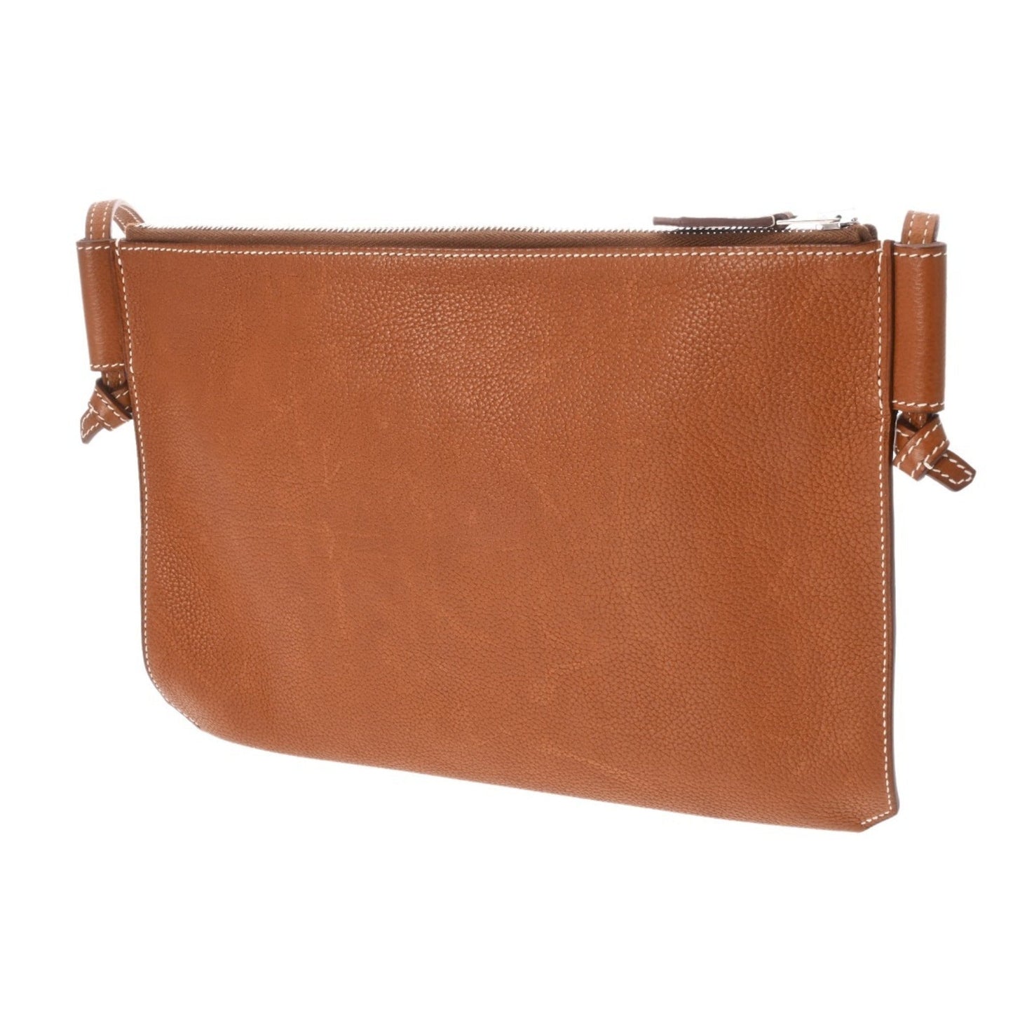 Hermes Fauve Barenia Shoulder Bag Leather