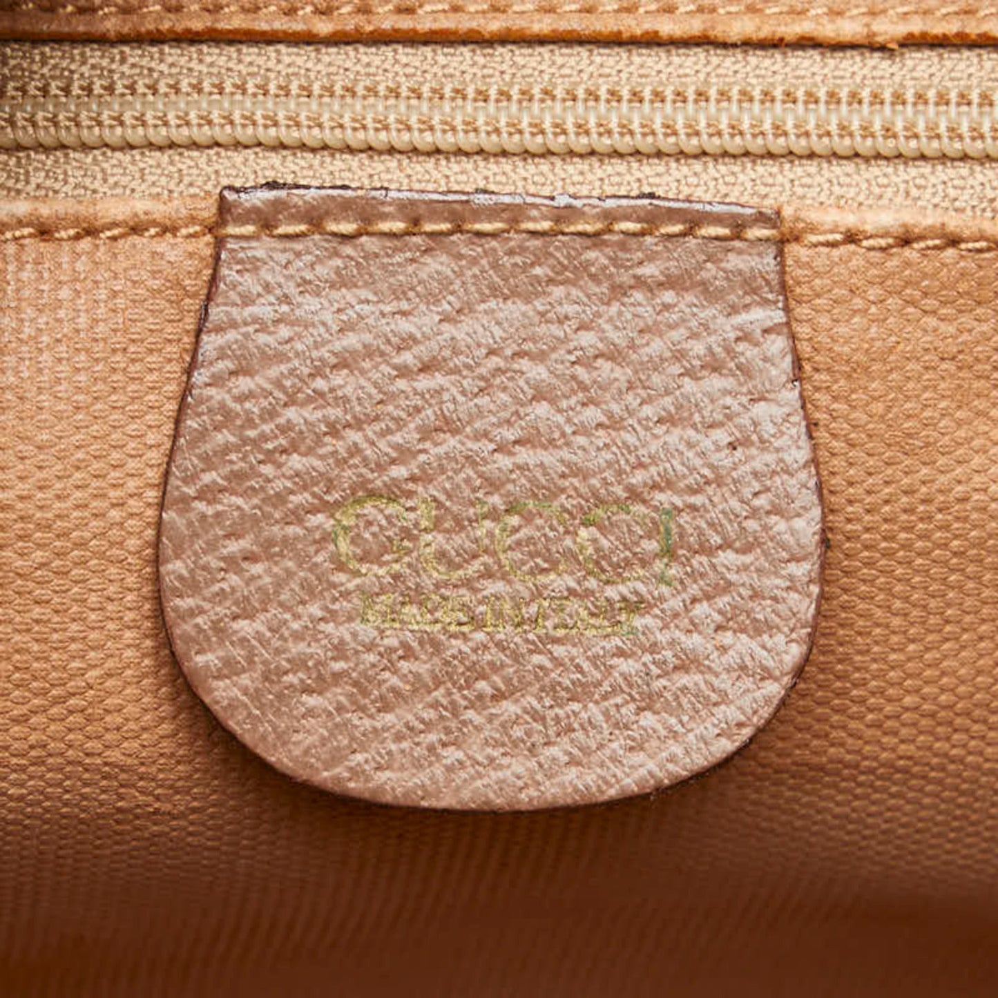 Gucci Beige Brown Pvc Leather Clutch Bag Pouch