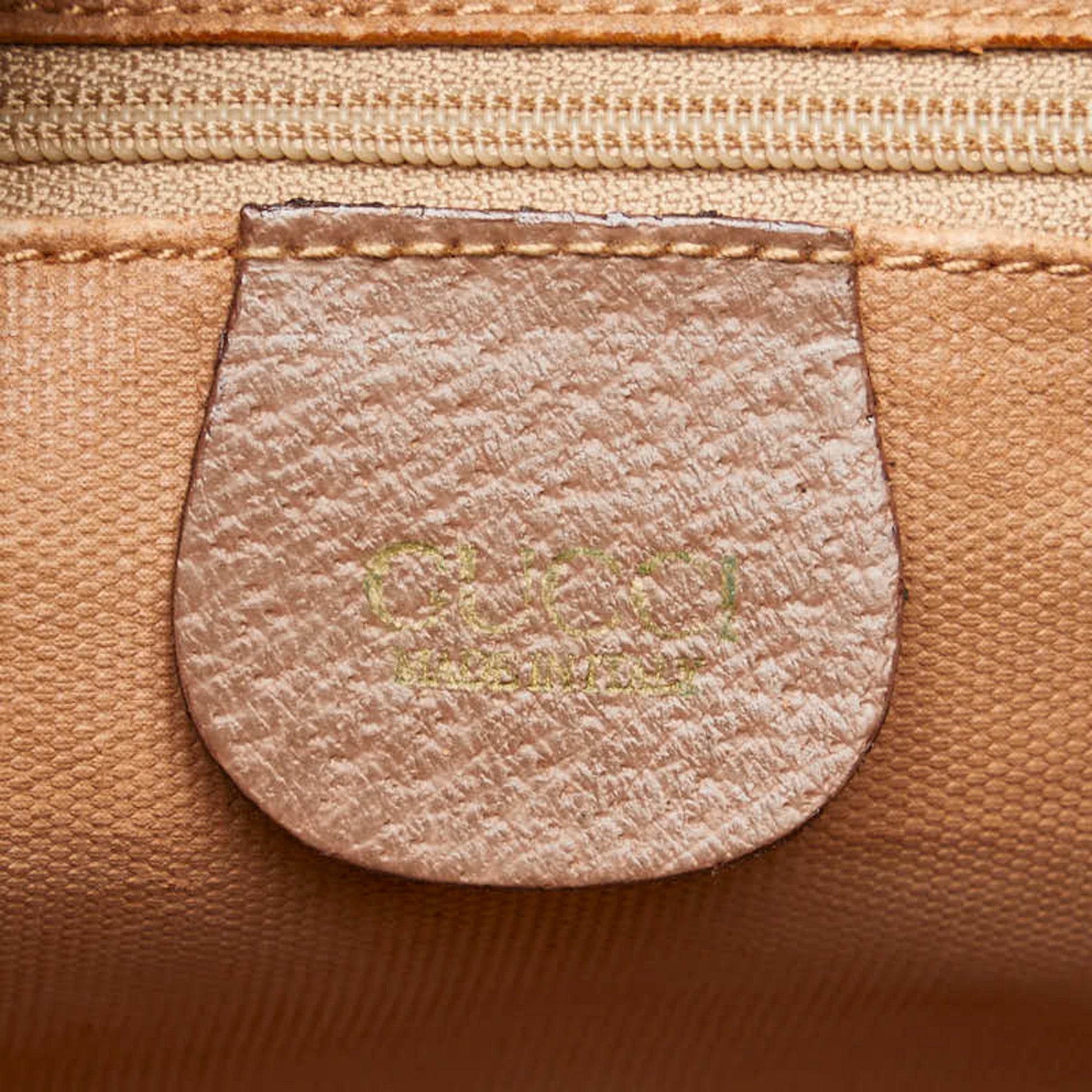Gucci Beige Brown Pvc Leather Clutch Bag Pouch
