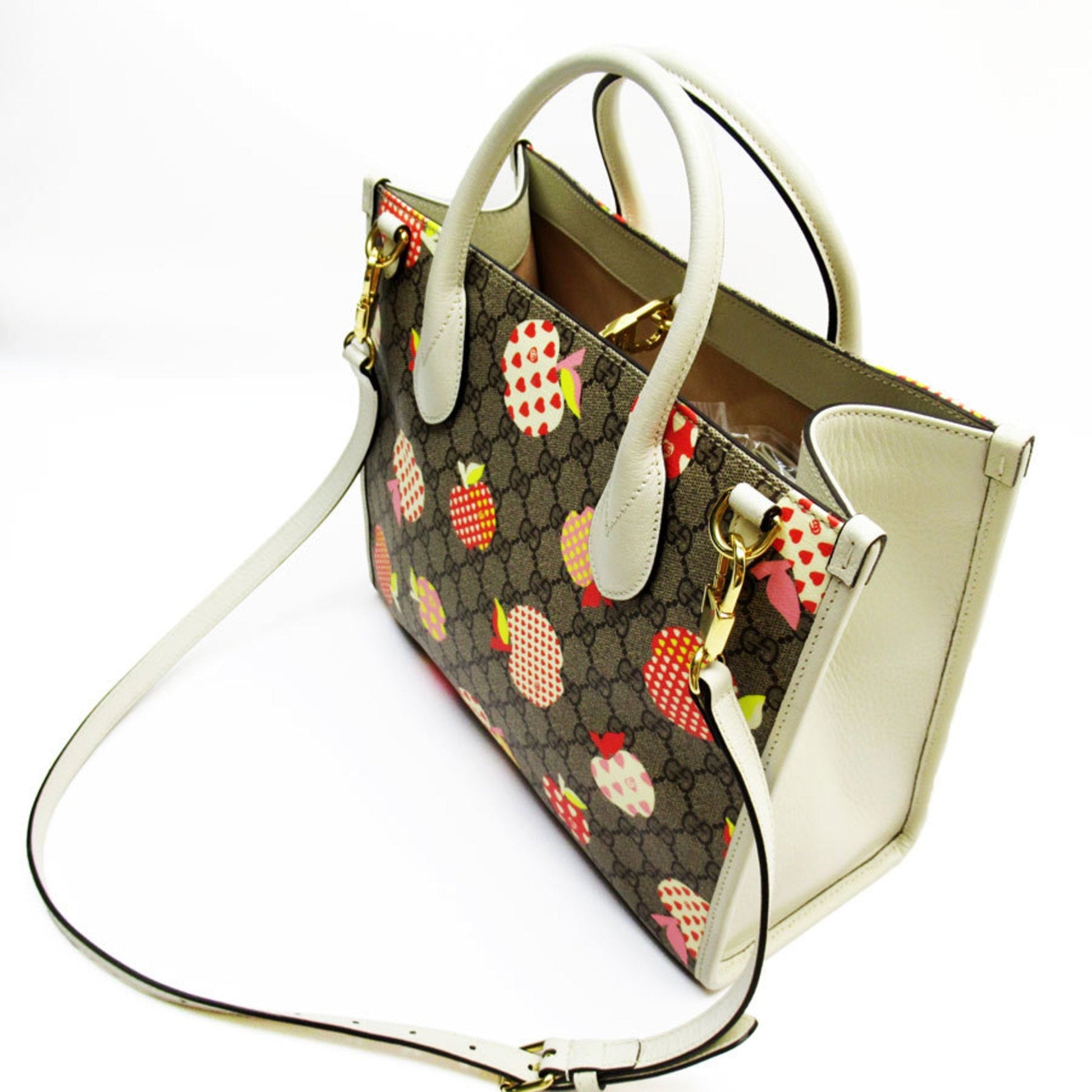 Gucci Brown Ivory Gg Supreme Handbag Shoulder Bag