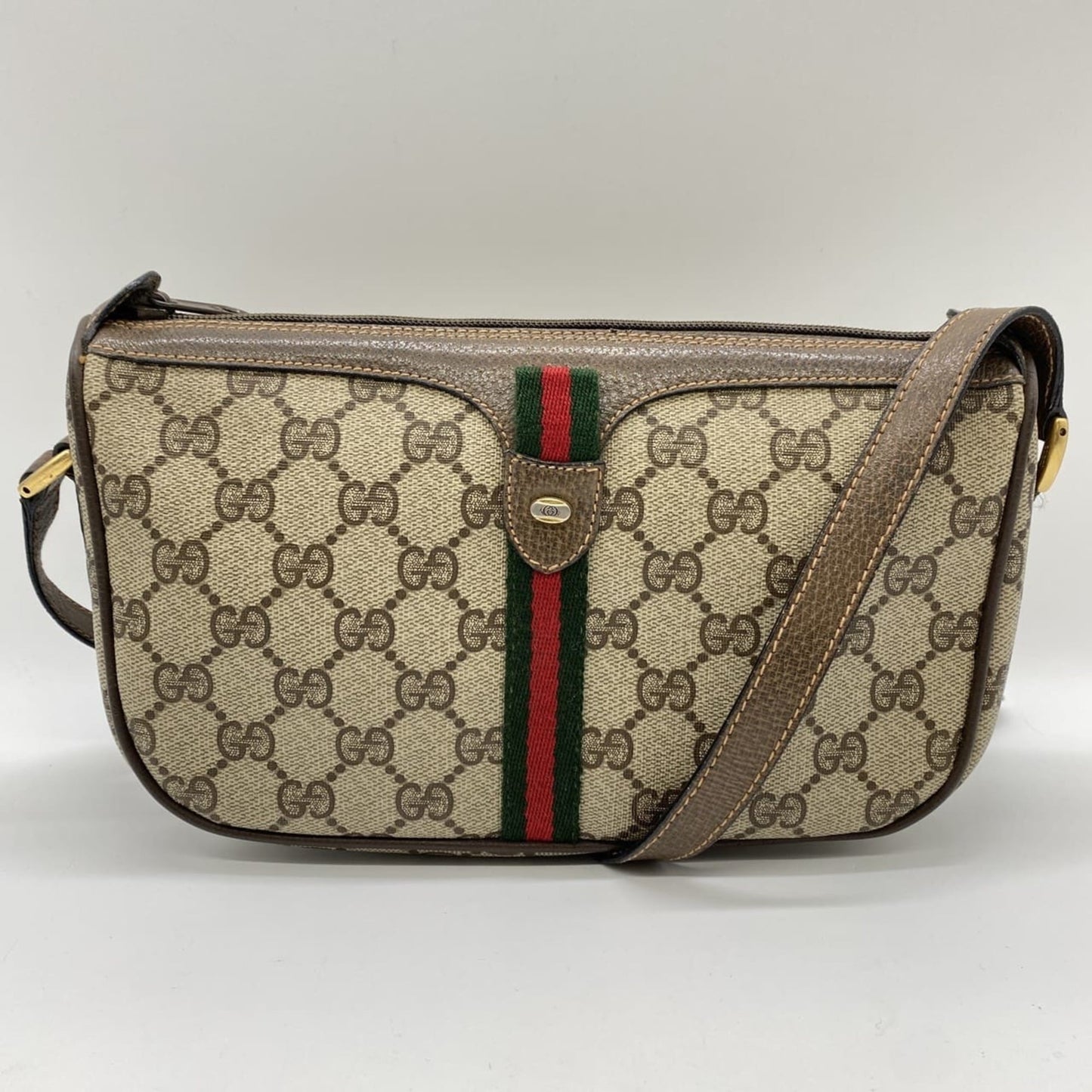 Gucci Sherry Line Beige Gg Supreme Shoulder Bag