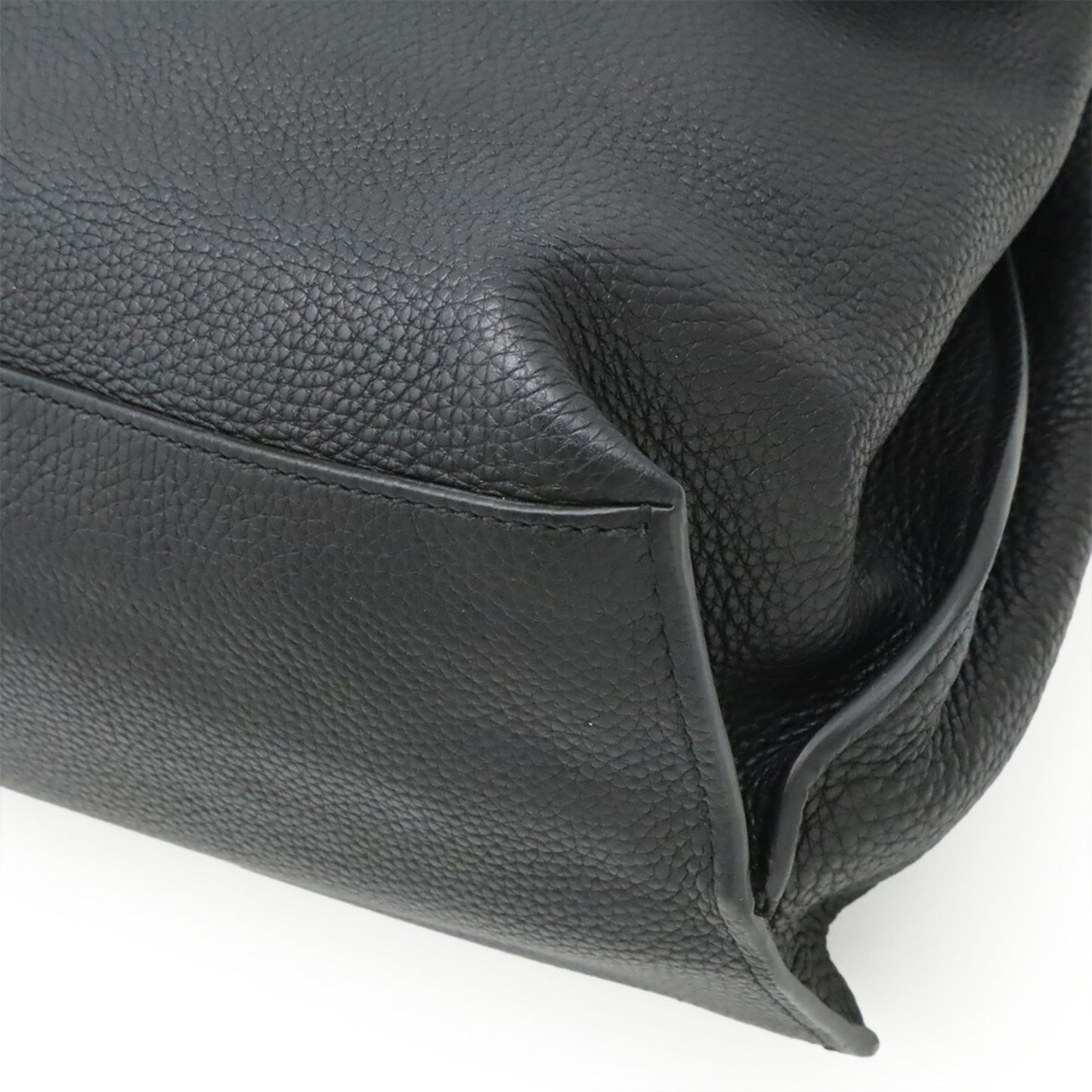 Gucci Black Bamboo Leather Handbag Shoulder Bag