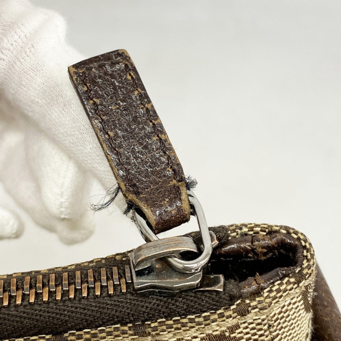 Gucci Brown Canvas Shoulder Bag