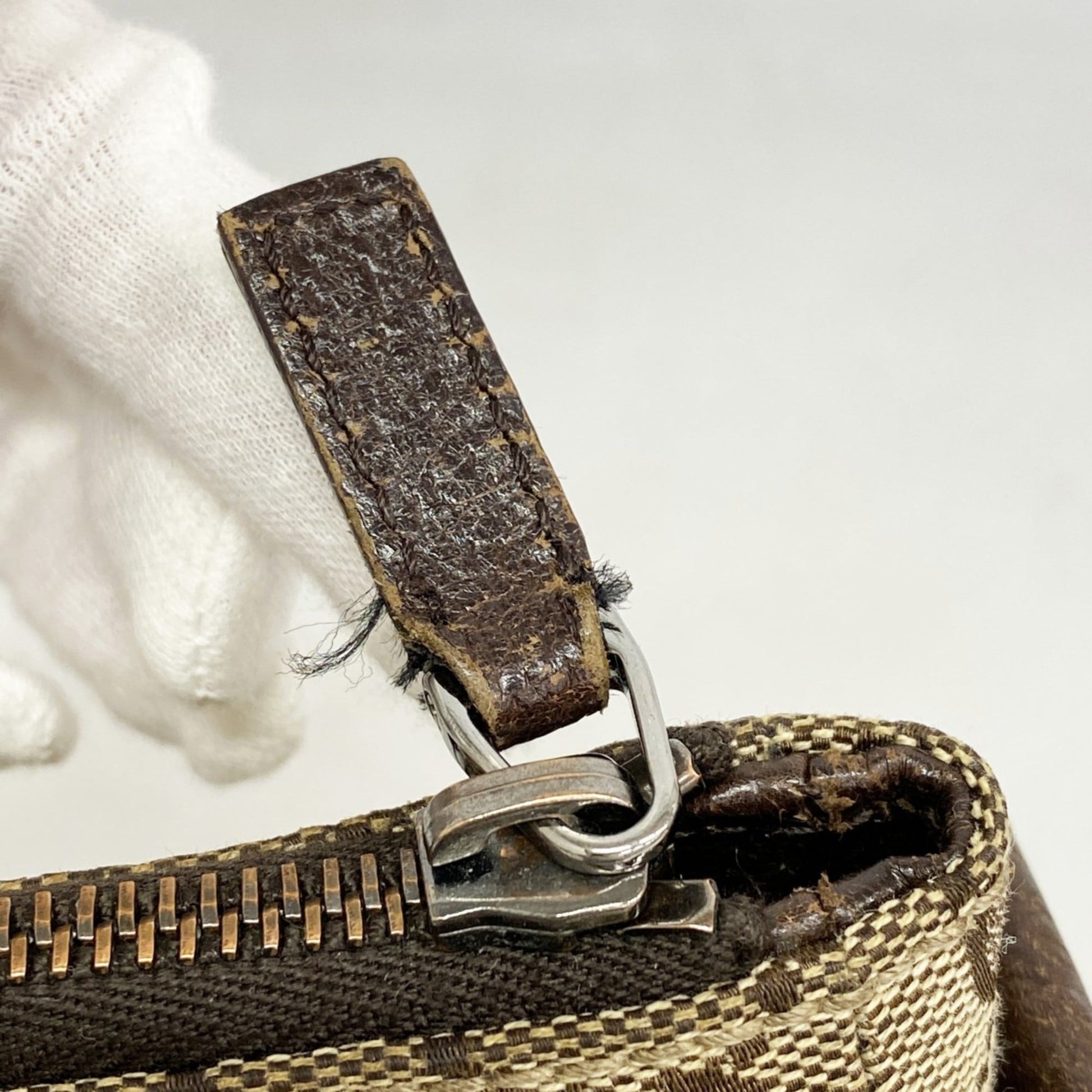 Gucci Brown Canvas Shoulder Bag