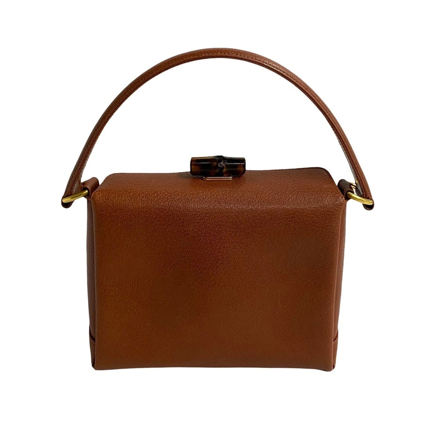 Gucci Brown Leather Handbag Tote Bag