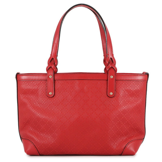 Gucci Red Color Leather Pouch Tote Bag
