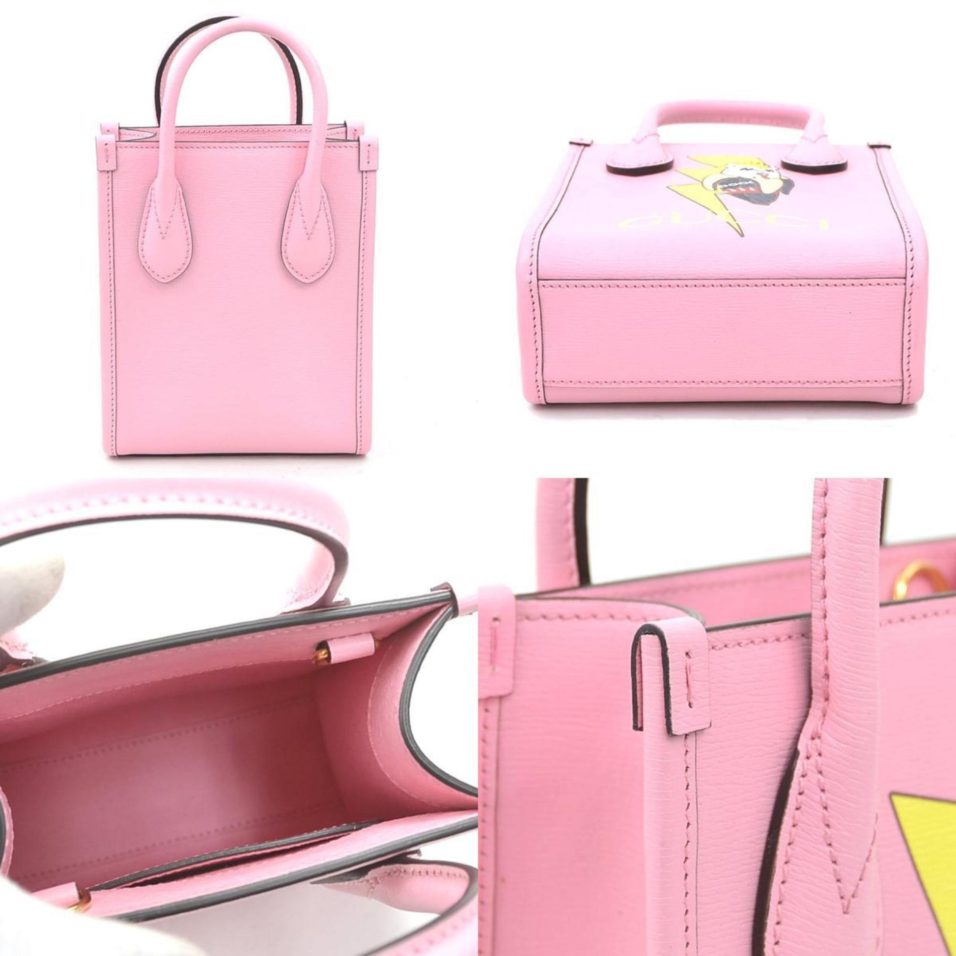 Gucci Pink Leather Handbag Shoulder Bag