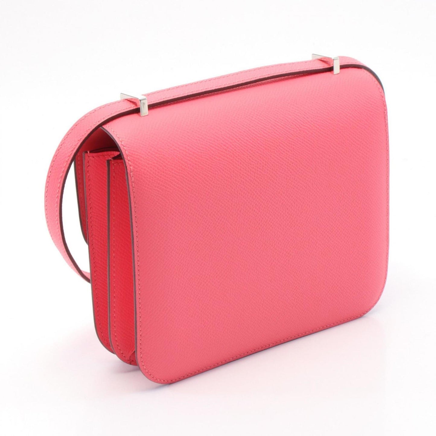 Hermes Constance Epsom Shoulder Bag Leather Pink