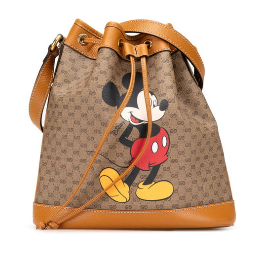 Gucci Brown Pvc Leather Shoulder Bag