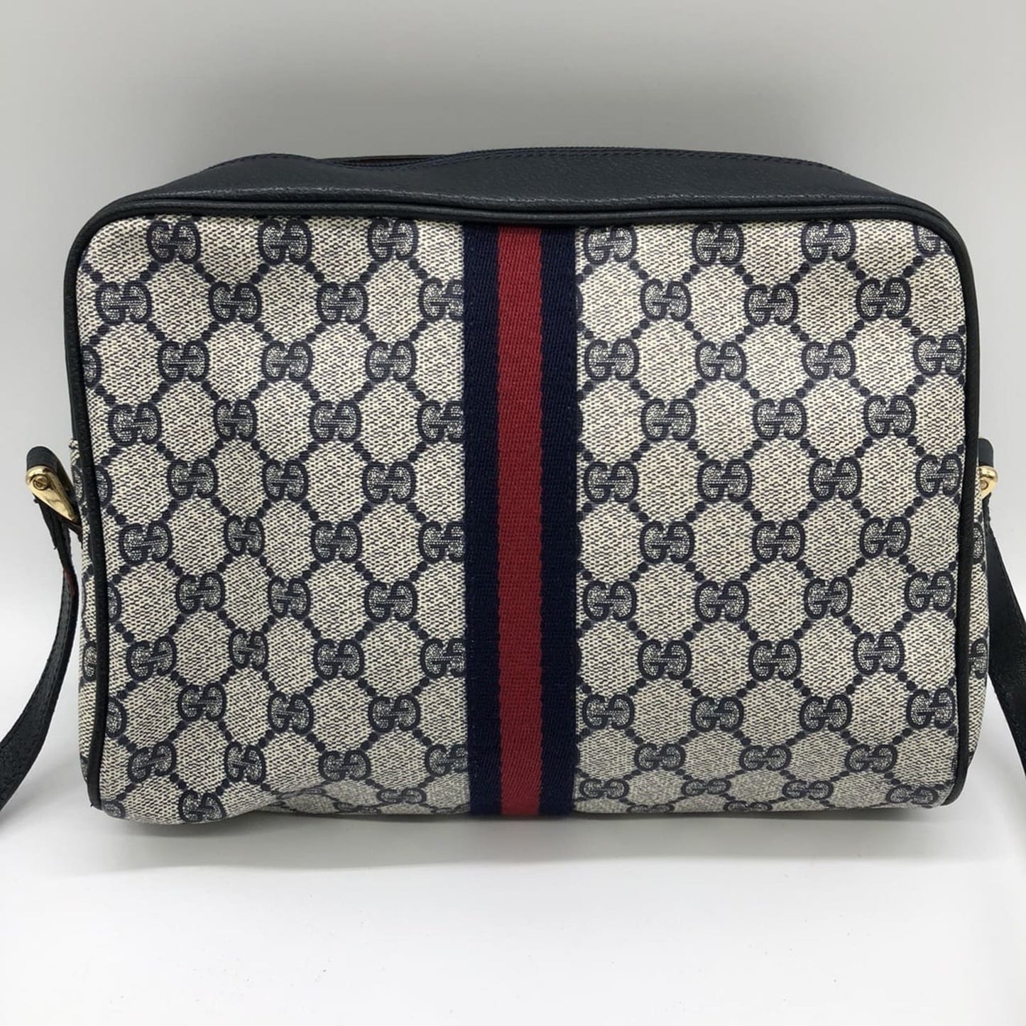 Gucci Navy Gg Supreme Shoulder Bag