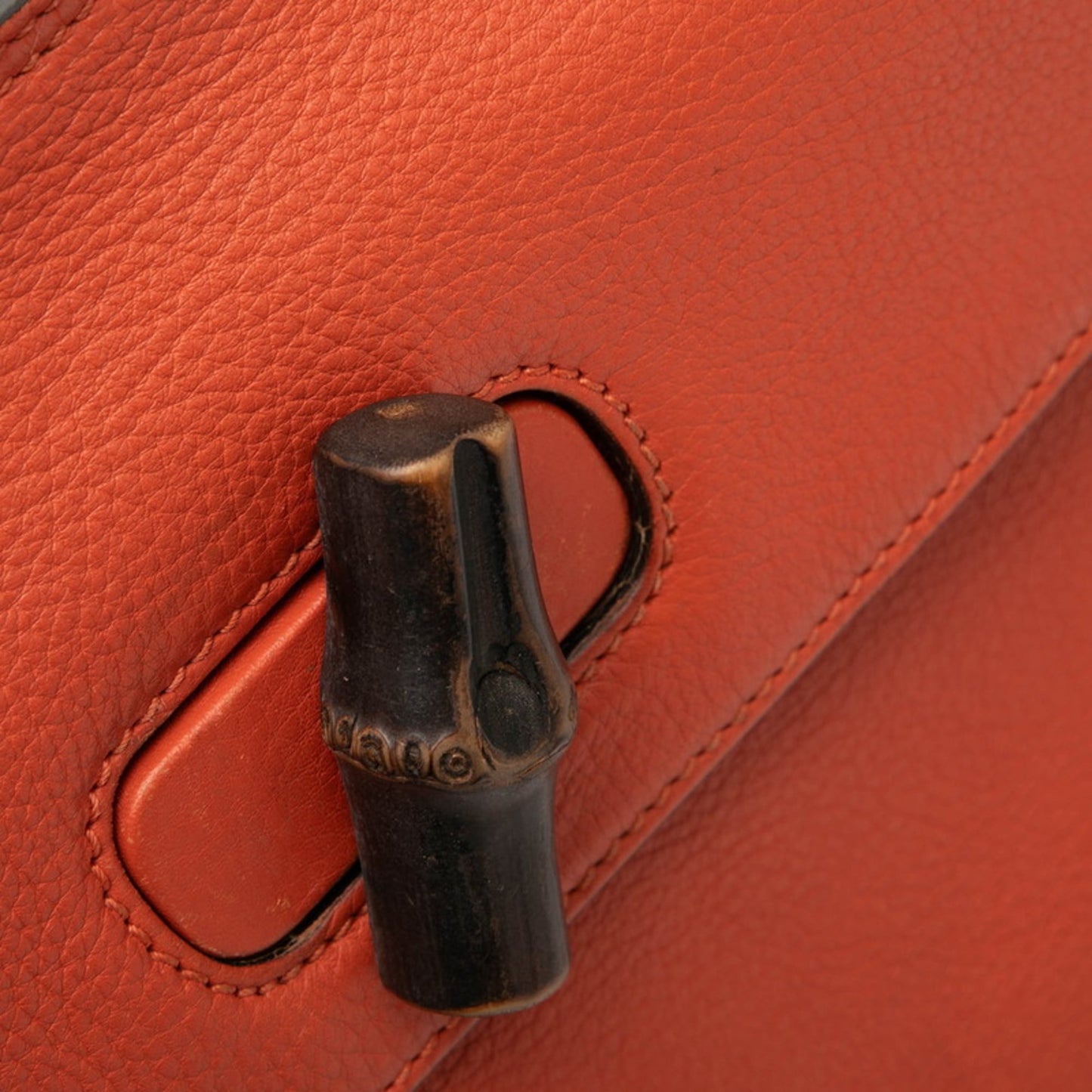 Gucci Orange Leather Handbag Shoulder Bag